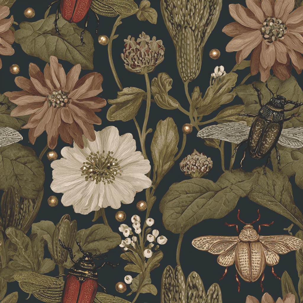 Botanist’s Garden Wallpaper - Benton Lane Home - Painted Paper