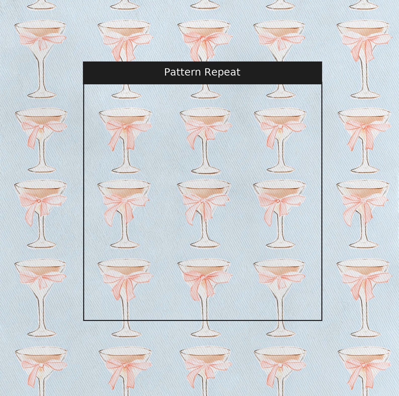 Bow-Tini - Fabric - Lemon Park