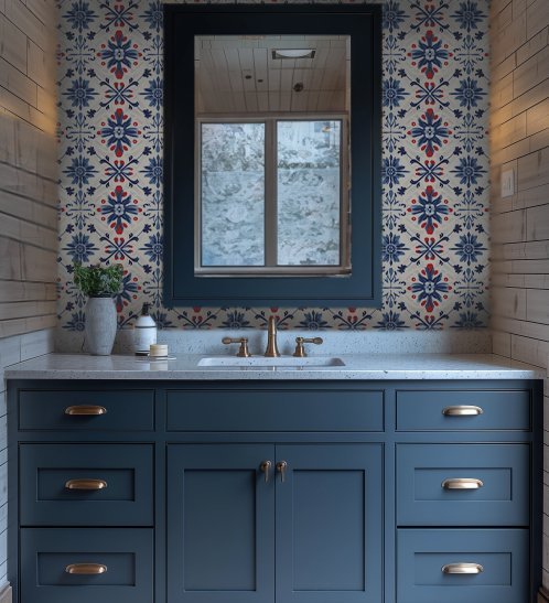 Bowen Wallpaper - Benton Lane Home - Painted Paper