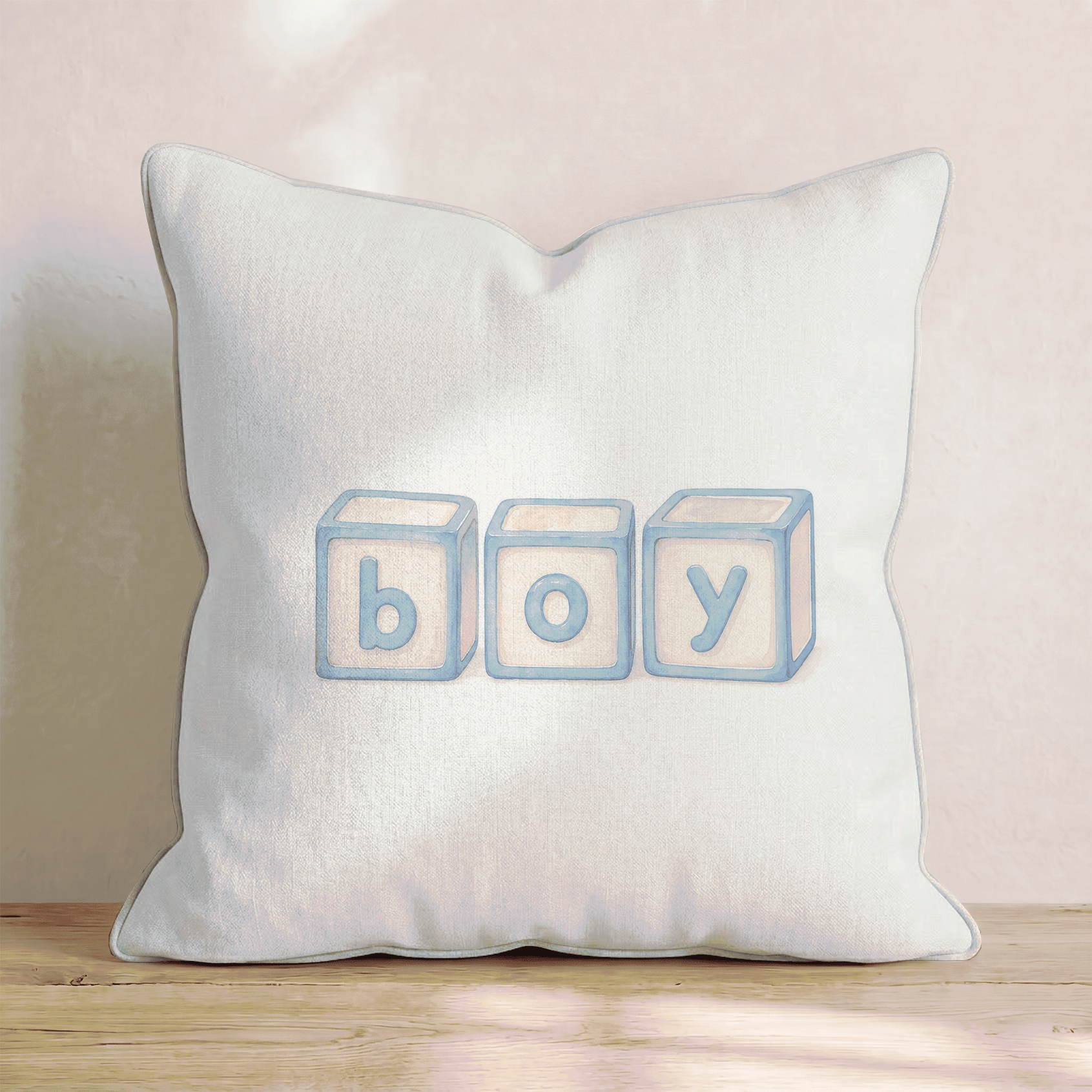 Boy Blocks Throw Pillow - Benton Lane Home - Hillcroft Home