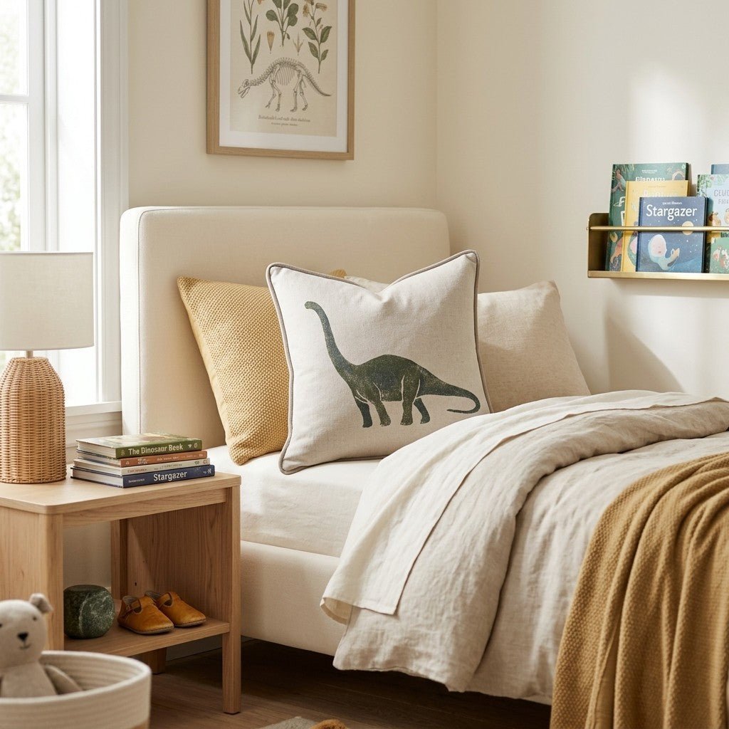 Brachiosaurus Silhouette Throw Pillow - Benton Lane Home - Hillcroft Home