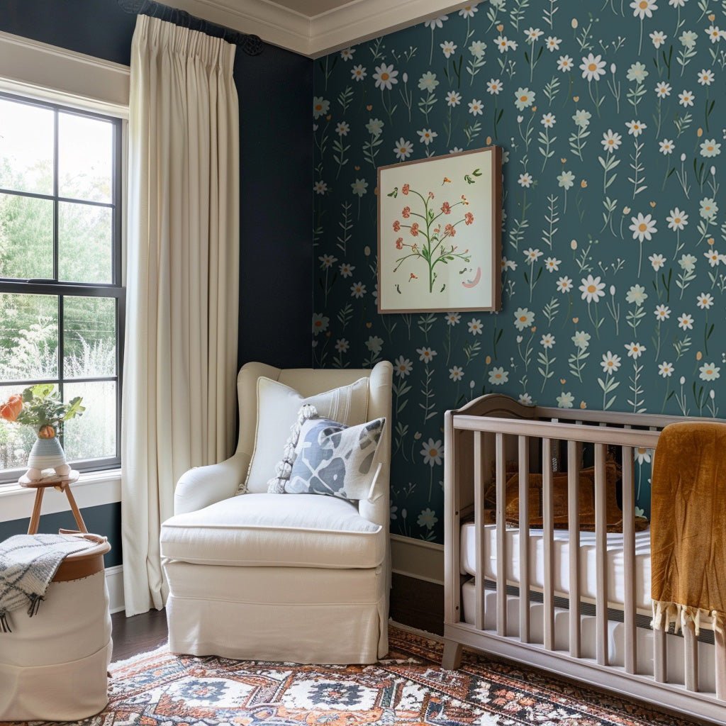 Briar Jane Floral Wallpaper - Benton Lane Home - Painted Paper