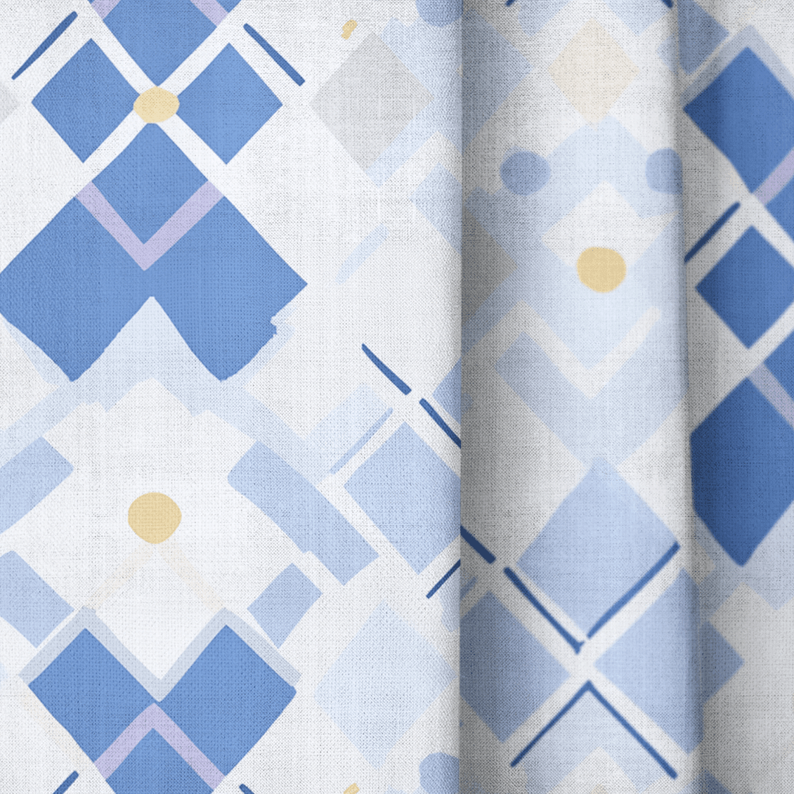 Brooke Blues - Drapery - Benton Lane Home - Lemon Park