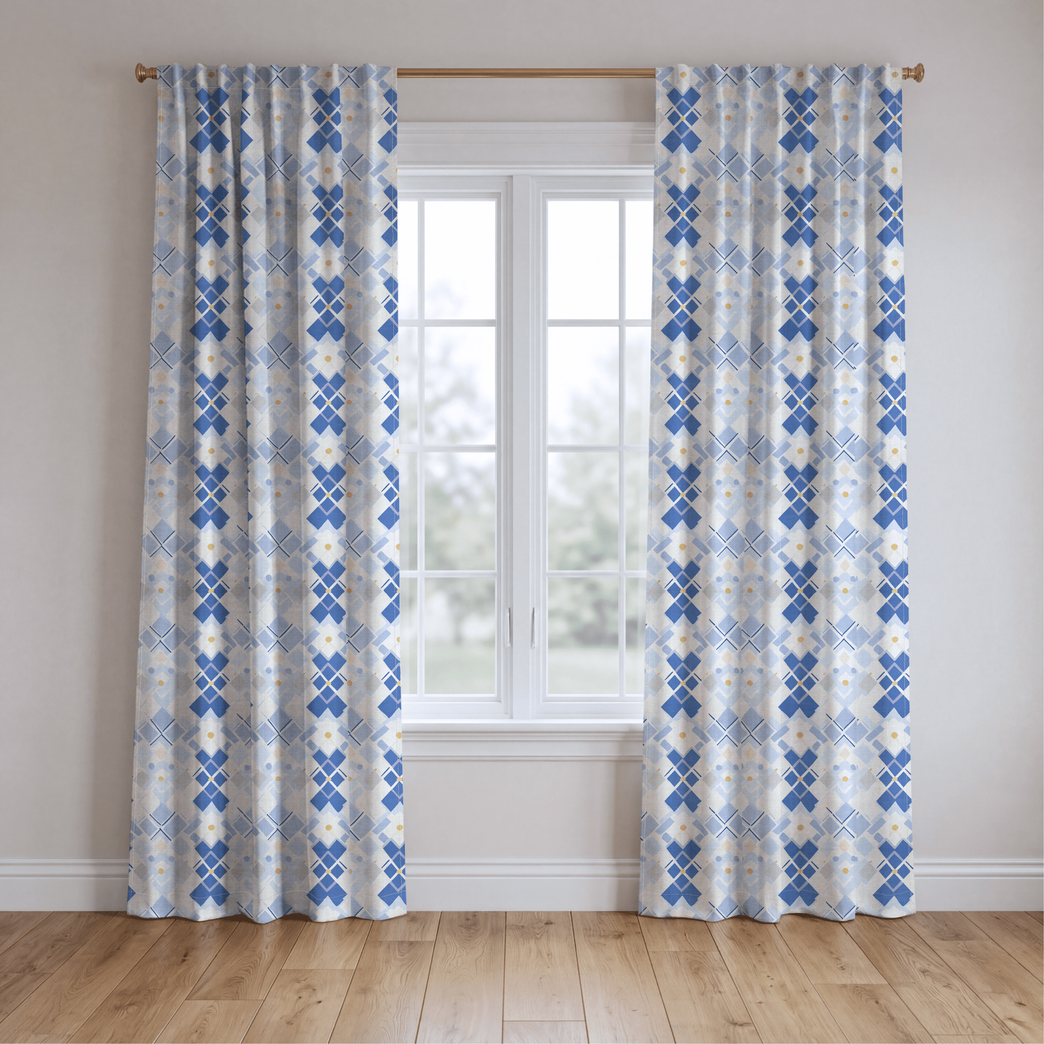 Brooke Blues - Drapery - Benton Lane Home - Lemon Park