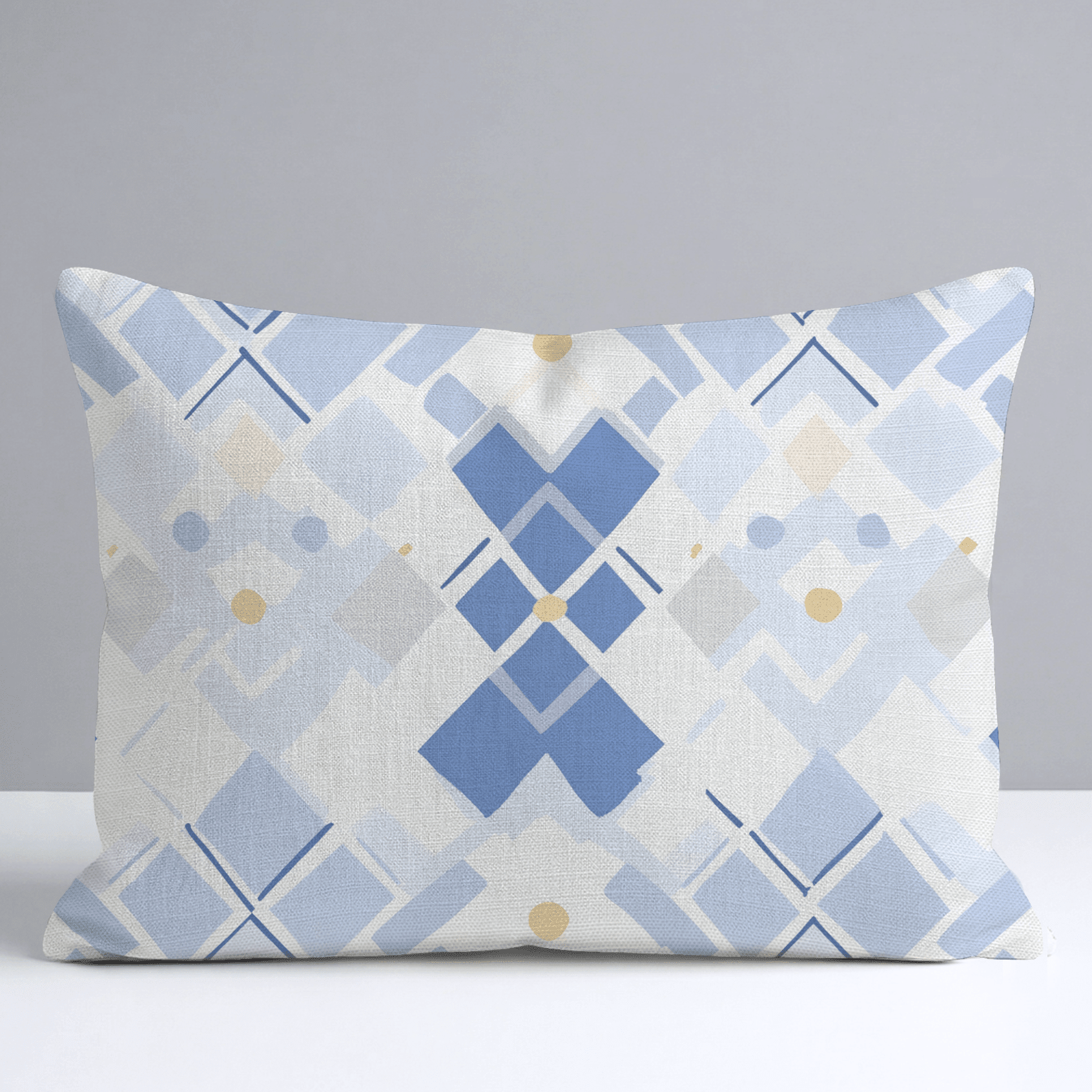 Brooke Blues Throw Pillow - Benton Lane Home - Lemon Park