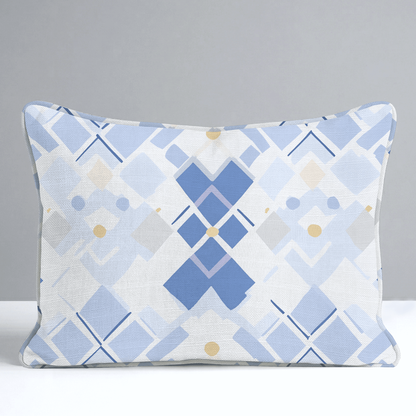 Brooke Blues Throw Pillow - Benton Lane Home - Lemon Park