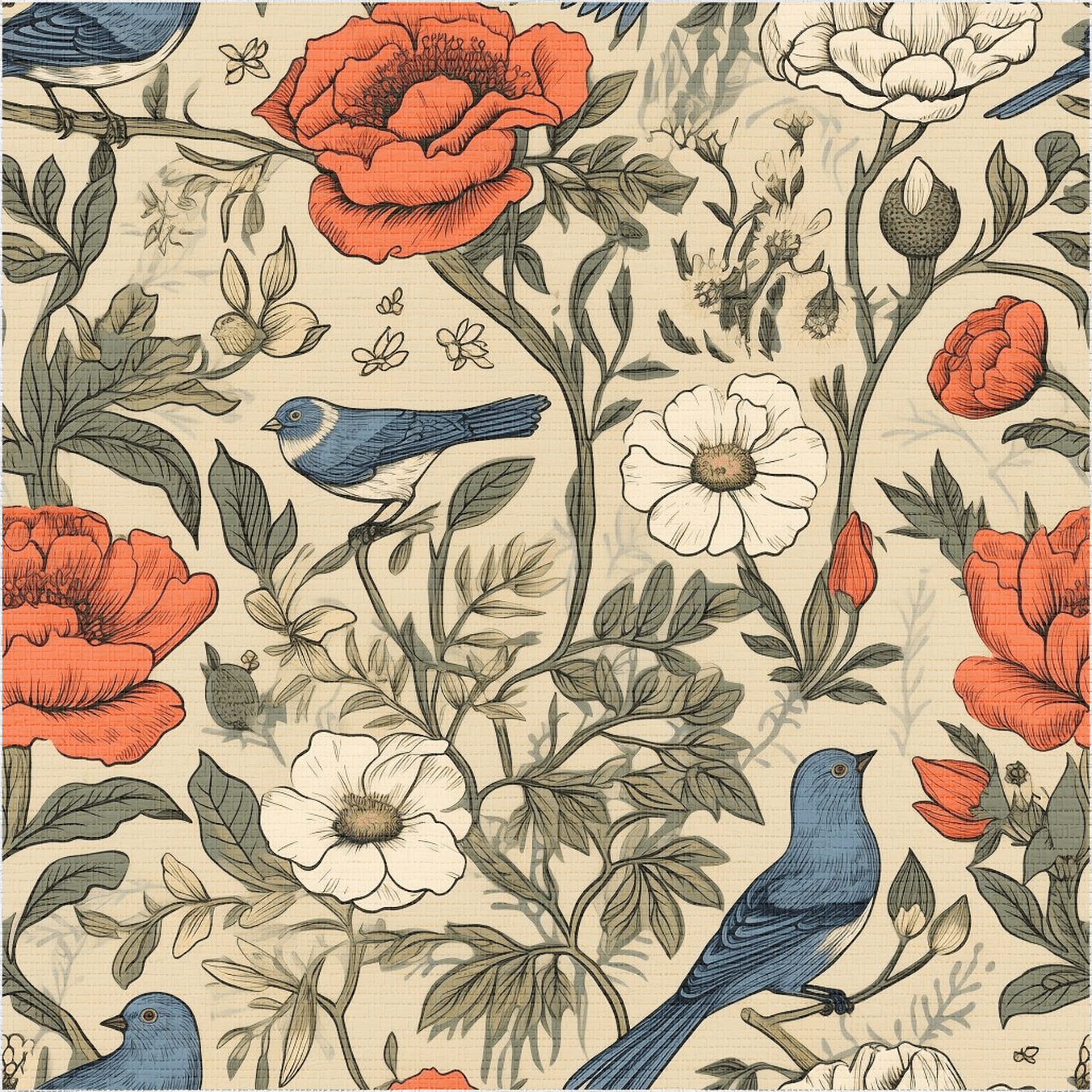 Brookley Vintage Faux Grasscloth Wallpaper - Benton Lane Home - Painted Paper