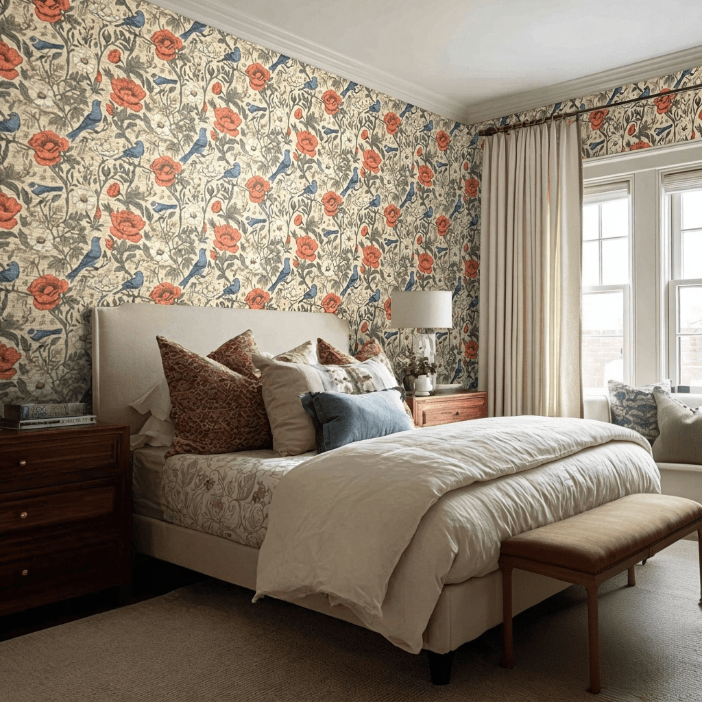 Brookley Vintage Faux Grasscloth Wallpaper - Benton Lane Home - Painted Paper