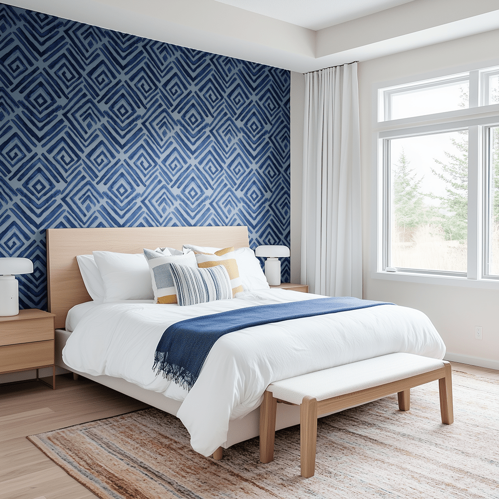 Brush Diamond Wallpaper - Benton Lane Home - Painted Paper