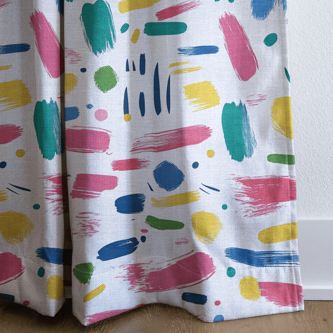 Brushstroke Bliss - Drapery - Benton Lane Home - Lemon Park