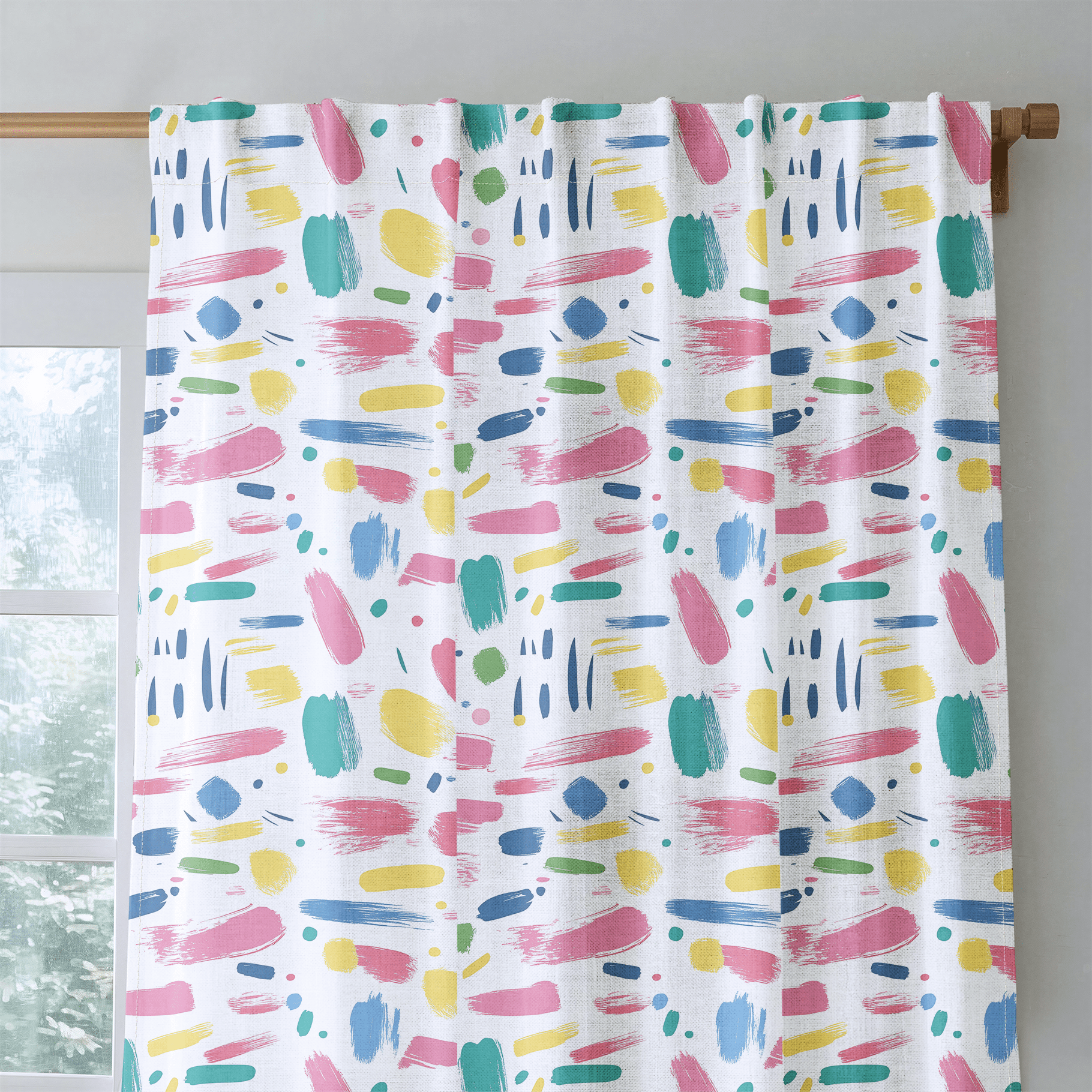 Brushstroke Bliss - Drapery - Benton Lane Home - Lemon Park