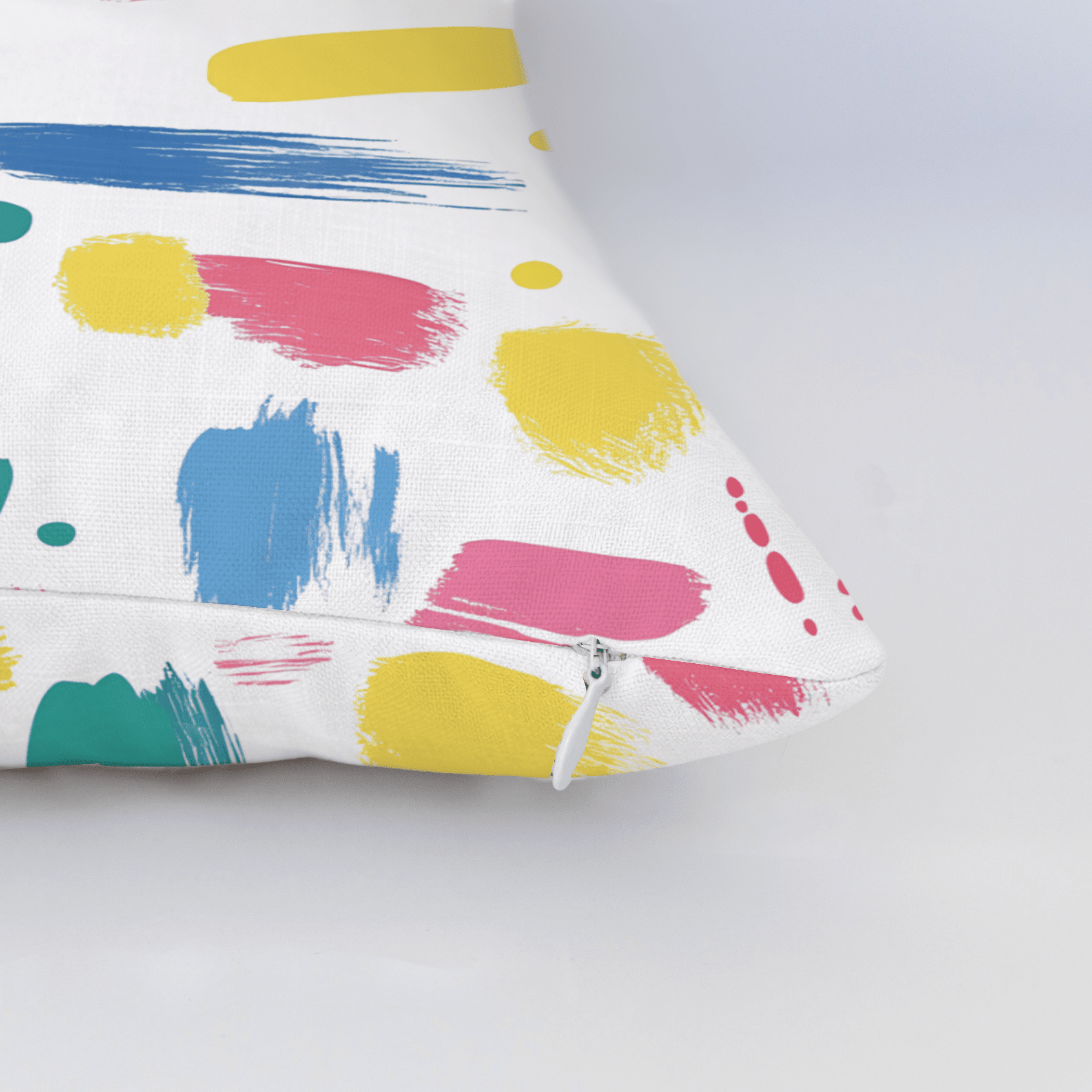 Brushstroke Bliss Throw Pillow - Benton Lane Home - Lemon Park