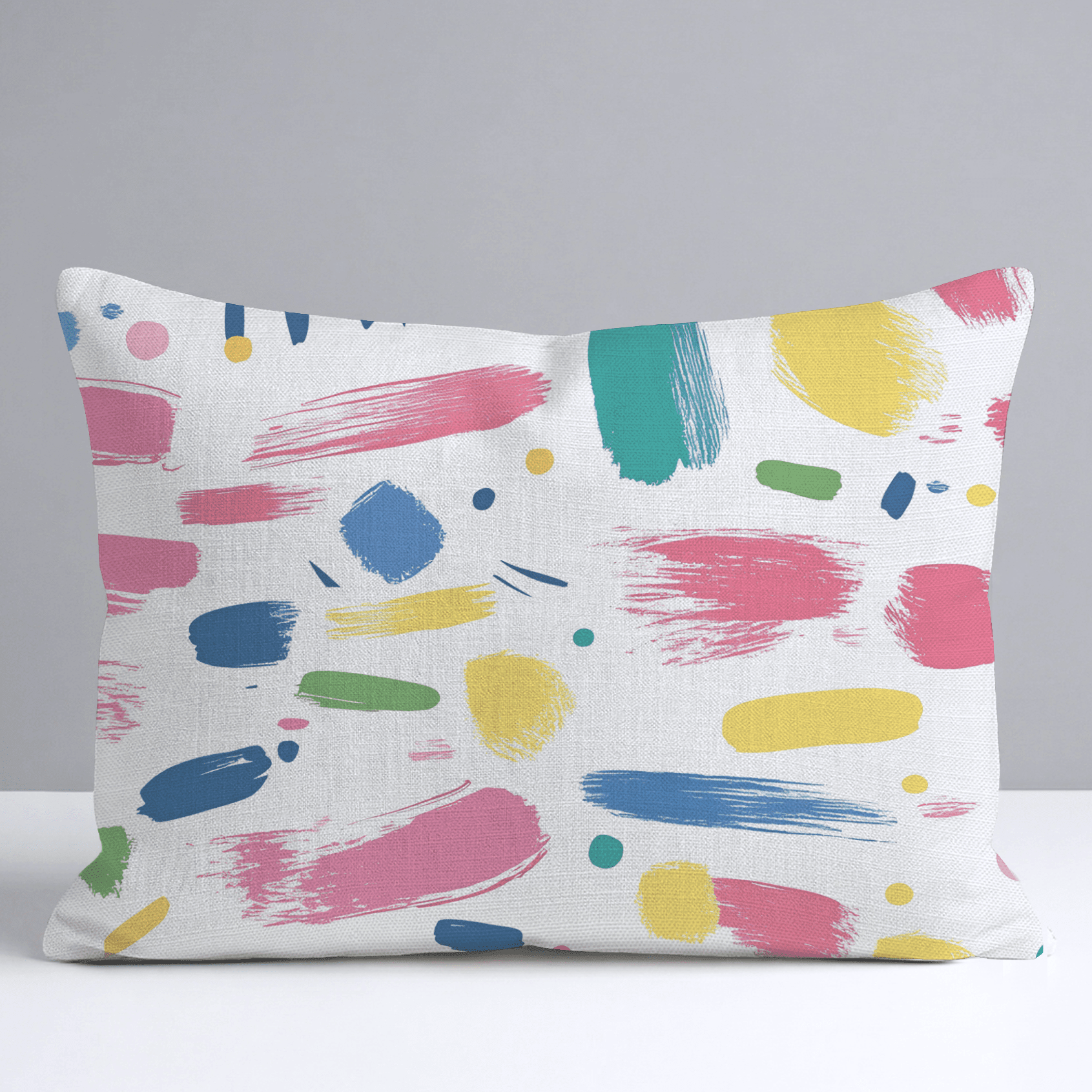 Brushstroke Bliss Throw Pillow - Benton Lane Home - Lemon Park