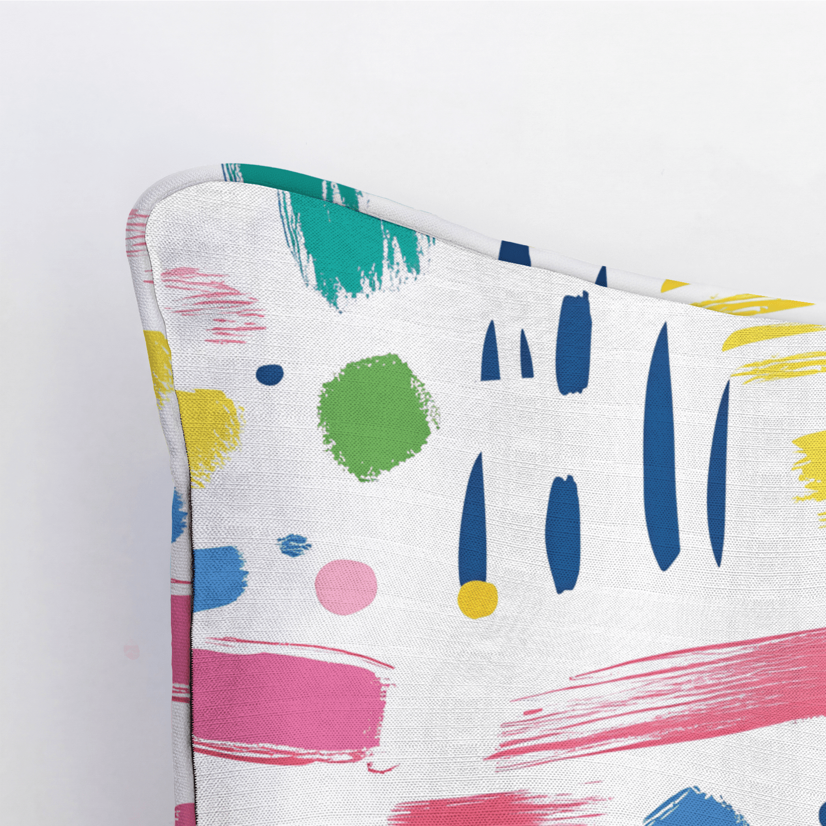 Brushstroke Bliss Throw Pillow - Benton Lane Home - Lemon Park