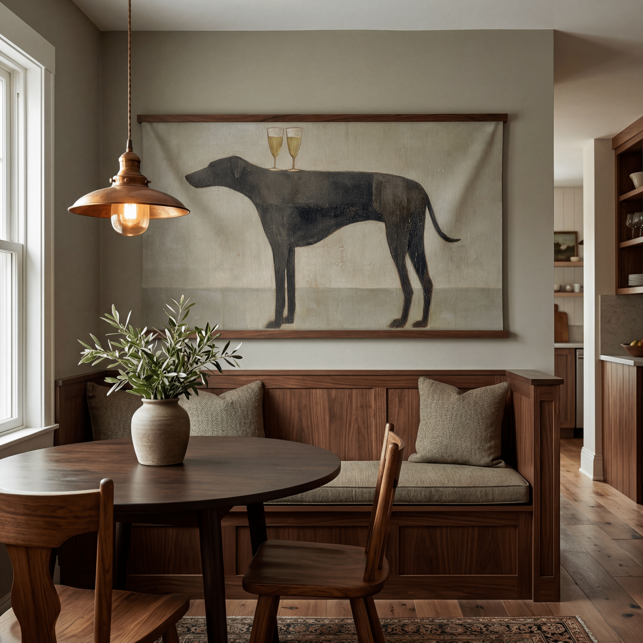 Bubbles on the Black Lab - Tapestry - Benton Lane Home - Painted Paper