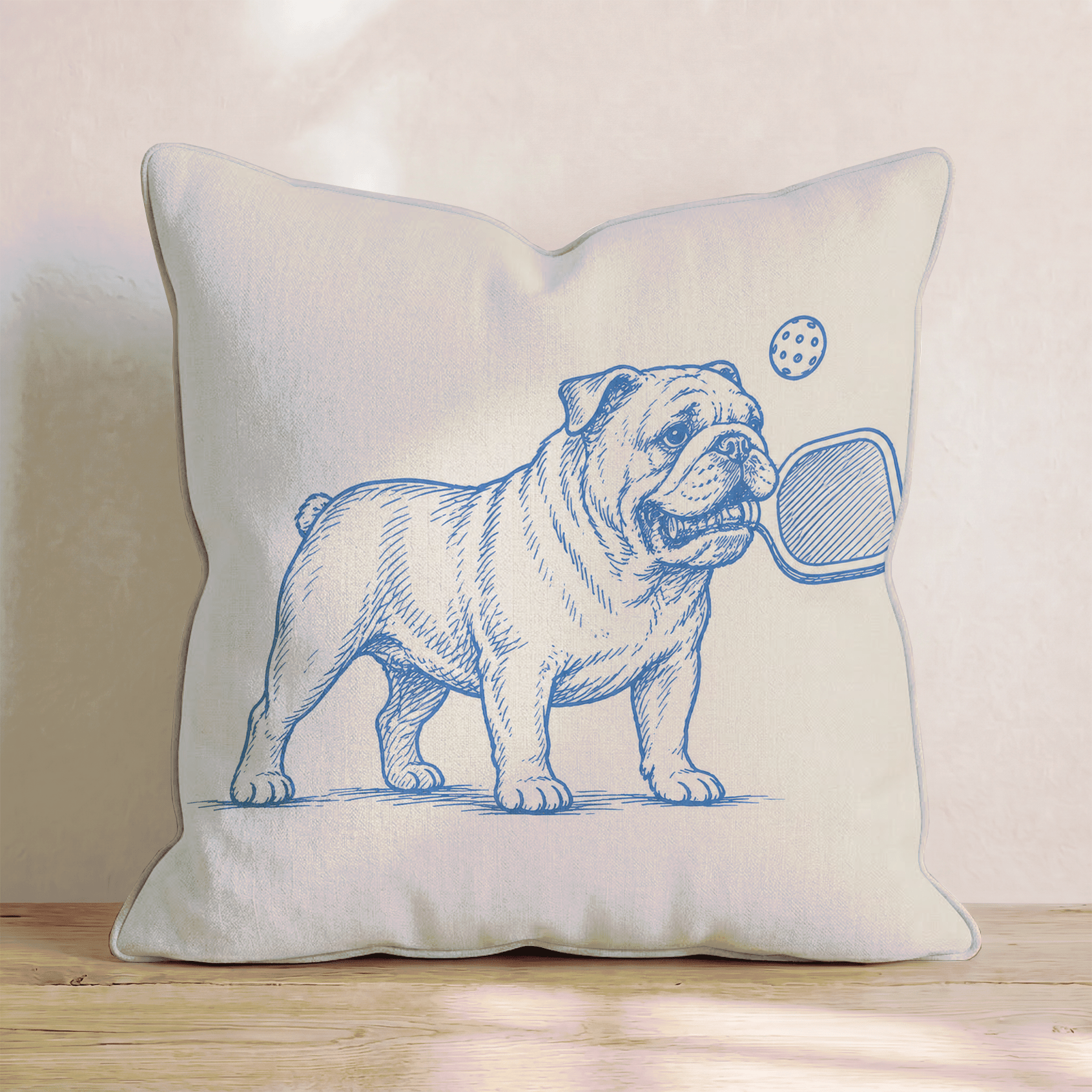 Bulldog Pickleball Throw Pillow - Benton Lane Home - Hillcroft Home