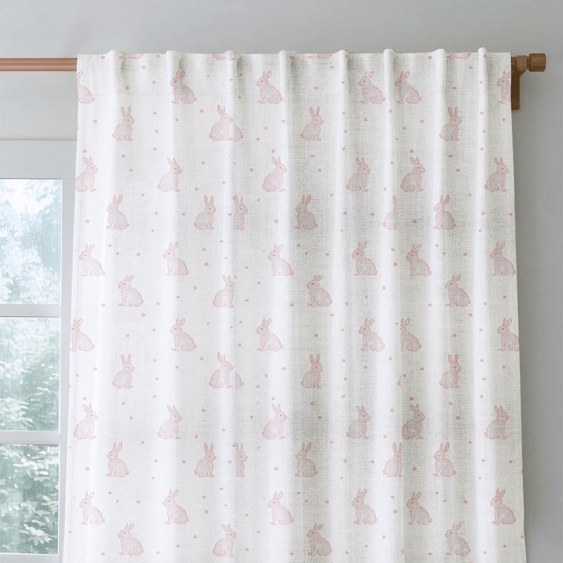Bunny Ballet - Drapery - Benton Lane Home - Lemon Park