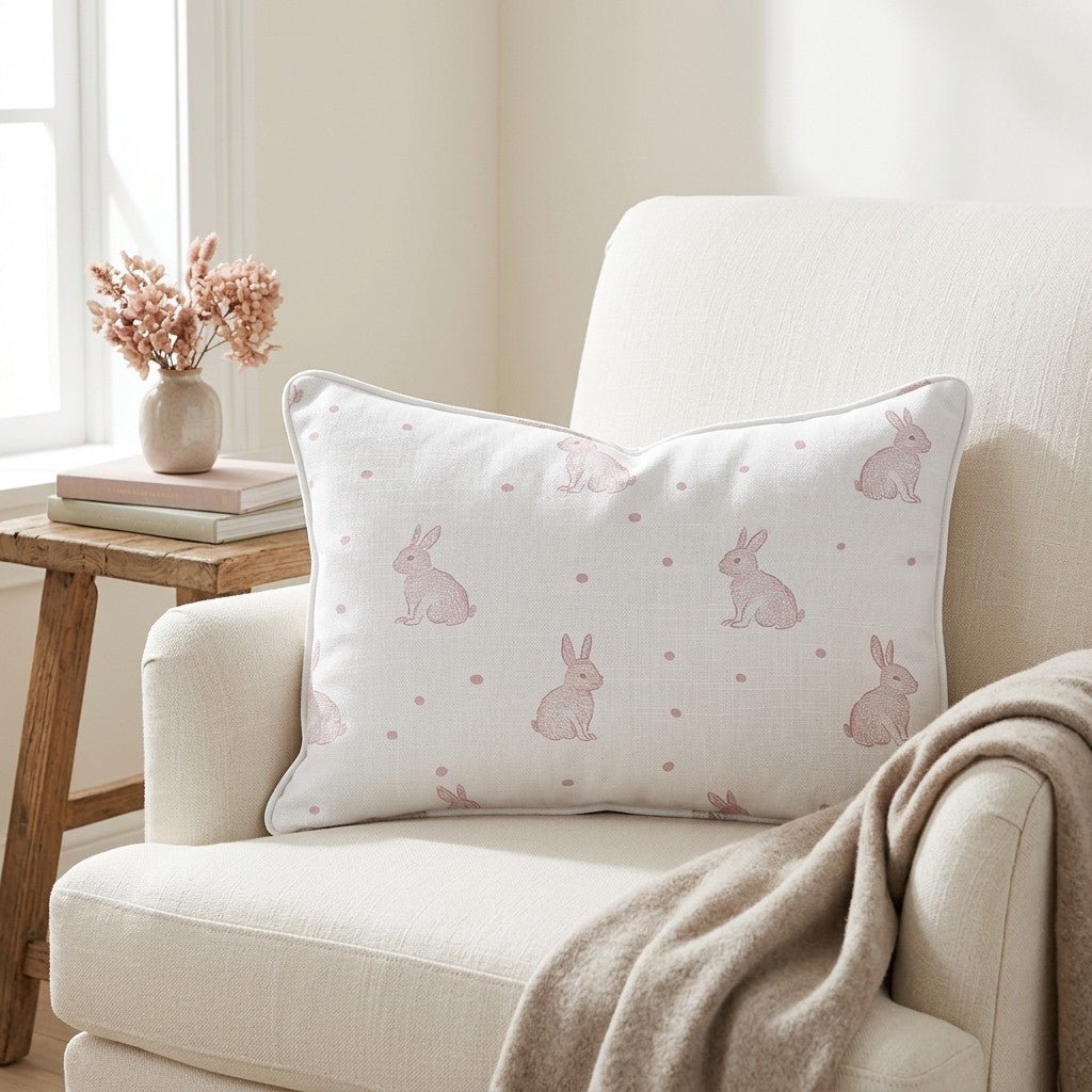 Bunny Ballet Throw Pillow - Benton Lane Home - Lemon Park