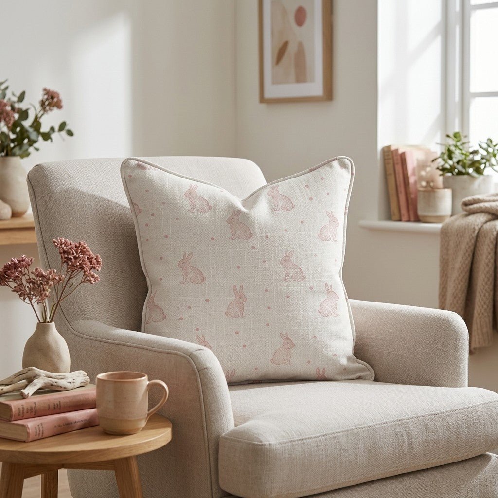 Bunny Ballet Throw Pillow - Benton Lane Home - Lemon Park