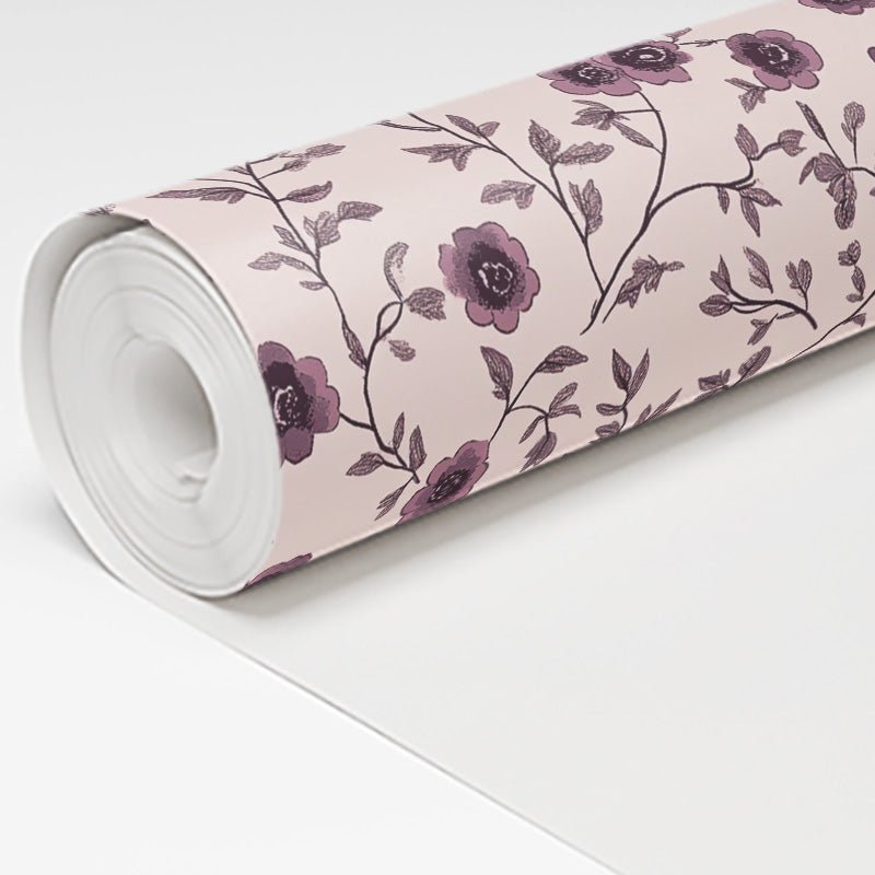 Burgundy Meadow - Benton Lane Home - Painted Paper