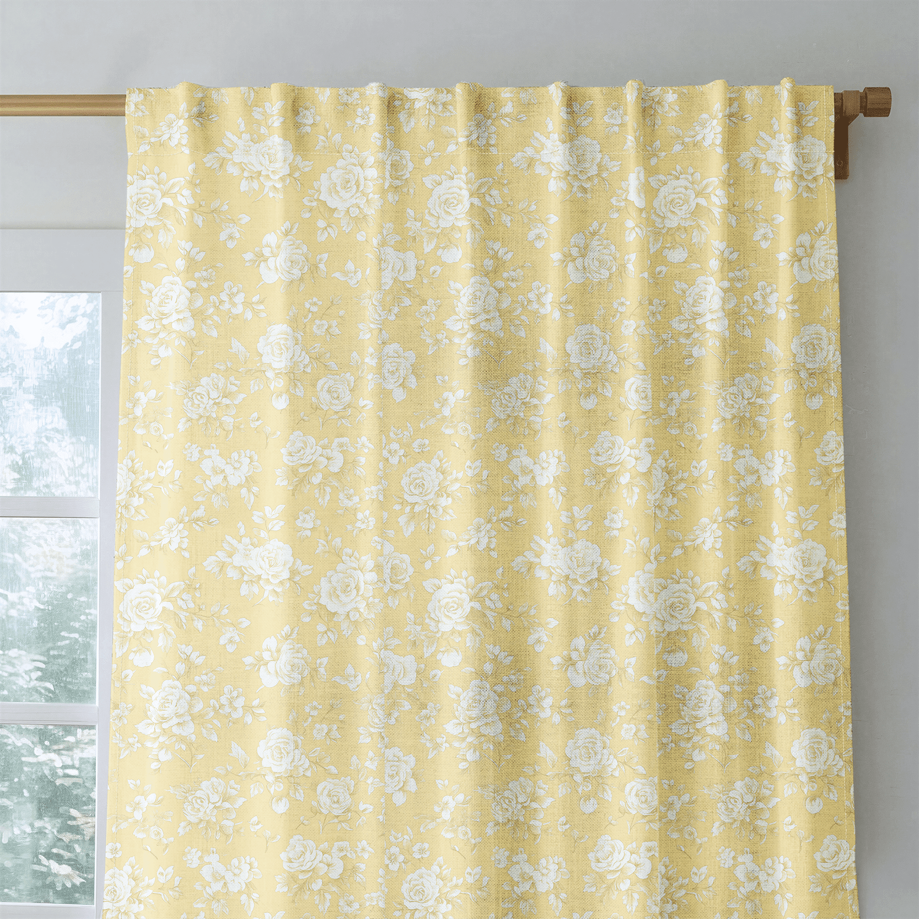 Buttercream Rose - Drapery - Benton Lane Home - Lemon Park