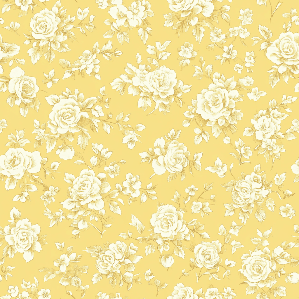 Buttercream Rose Wallpaper - Lemon Park