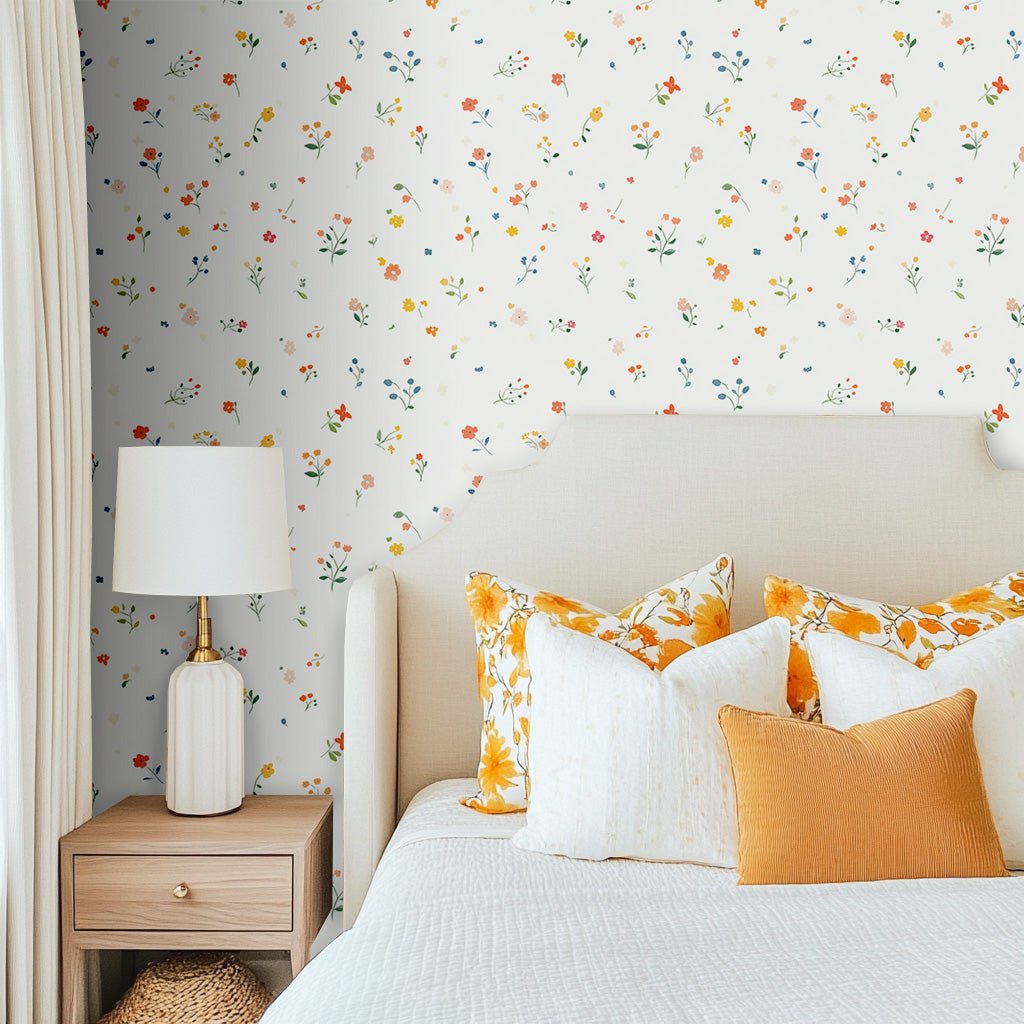 Buttercup Blooms Wallpaper - Benton Lane Home - Lemon Park