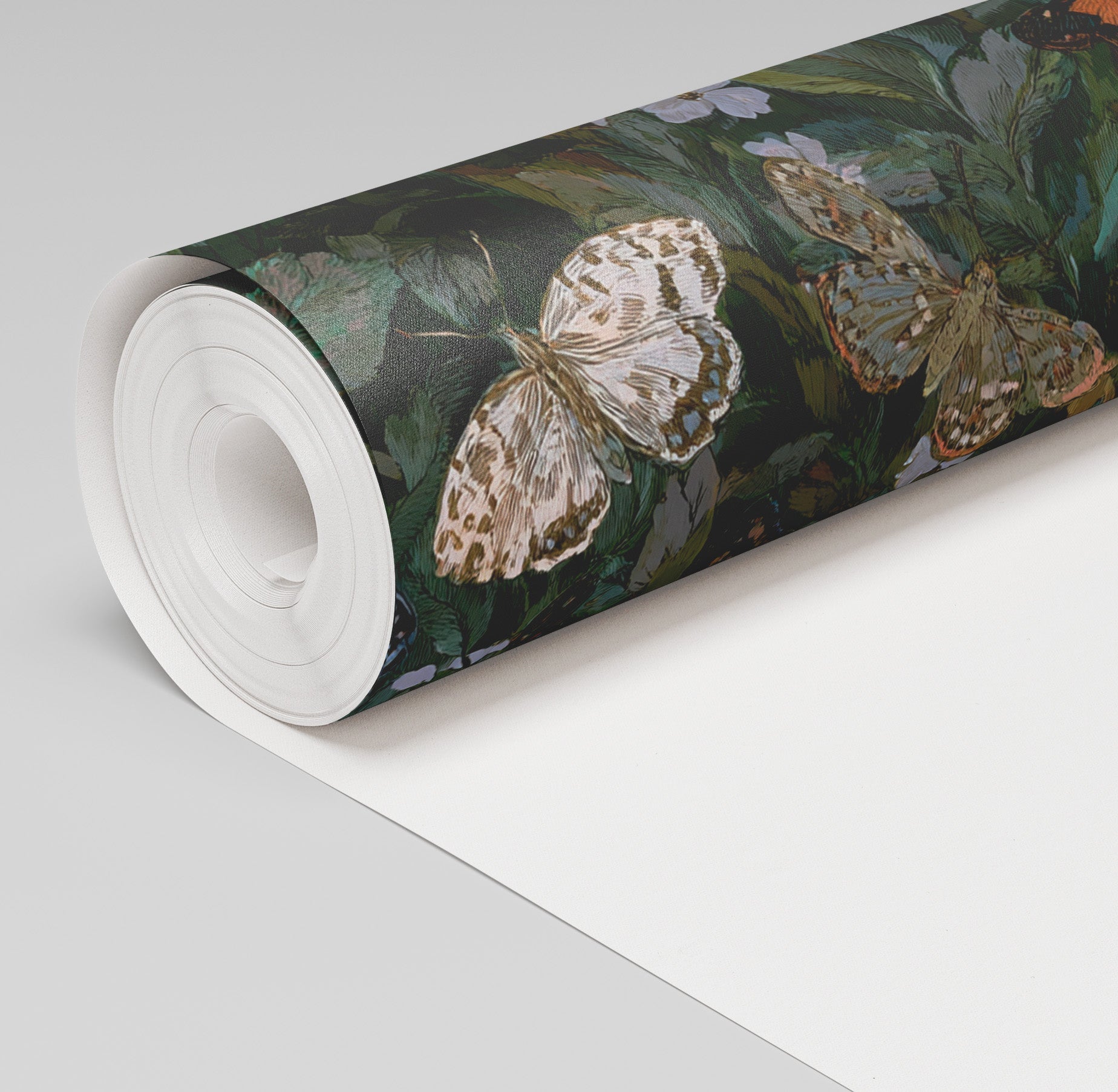 Butterfly Blooms Wallpaper - Painted Paper