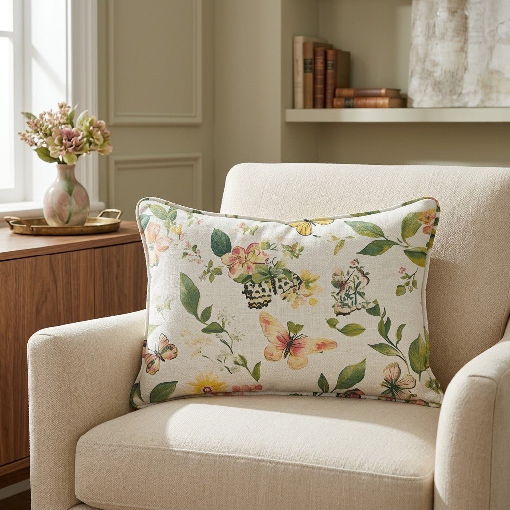 Butterfly Meadow Throw Pillow - Benton Lane Home - Lemon Park