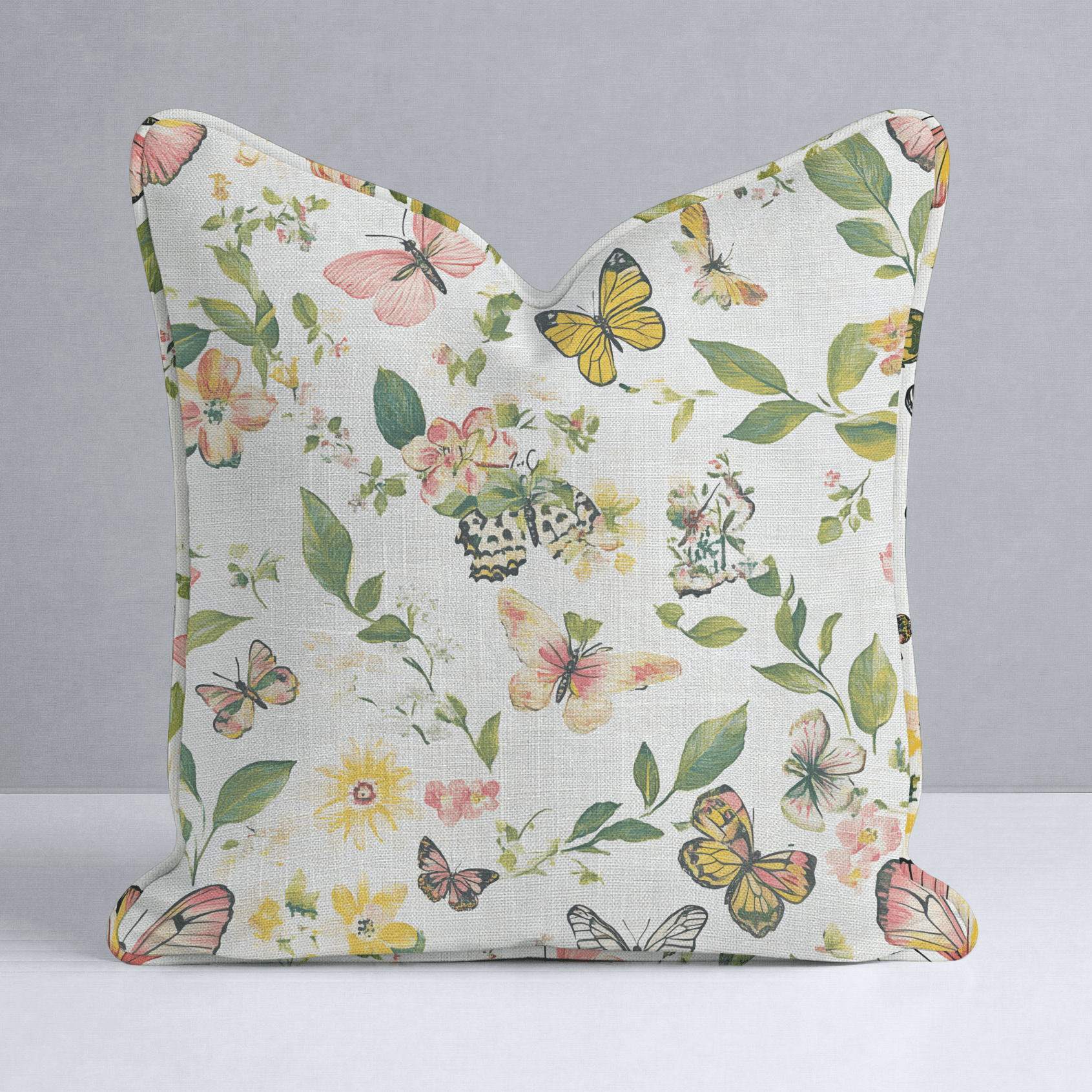 Butterfly Meadow Throw Pillow - Benton Lane Home - Lemon Park