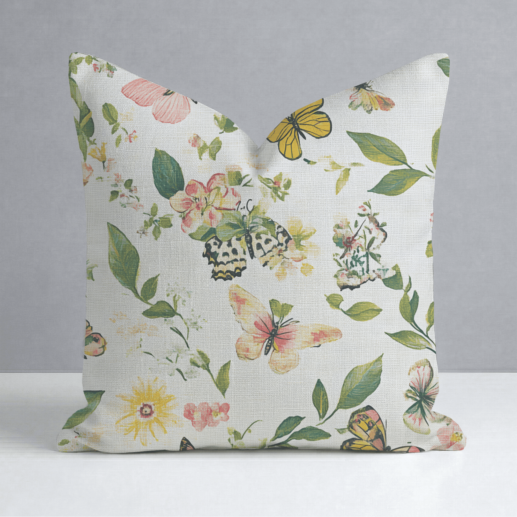 Butterfly Meadow Throw Pillow - Benton Lane Home - Lemon Park