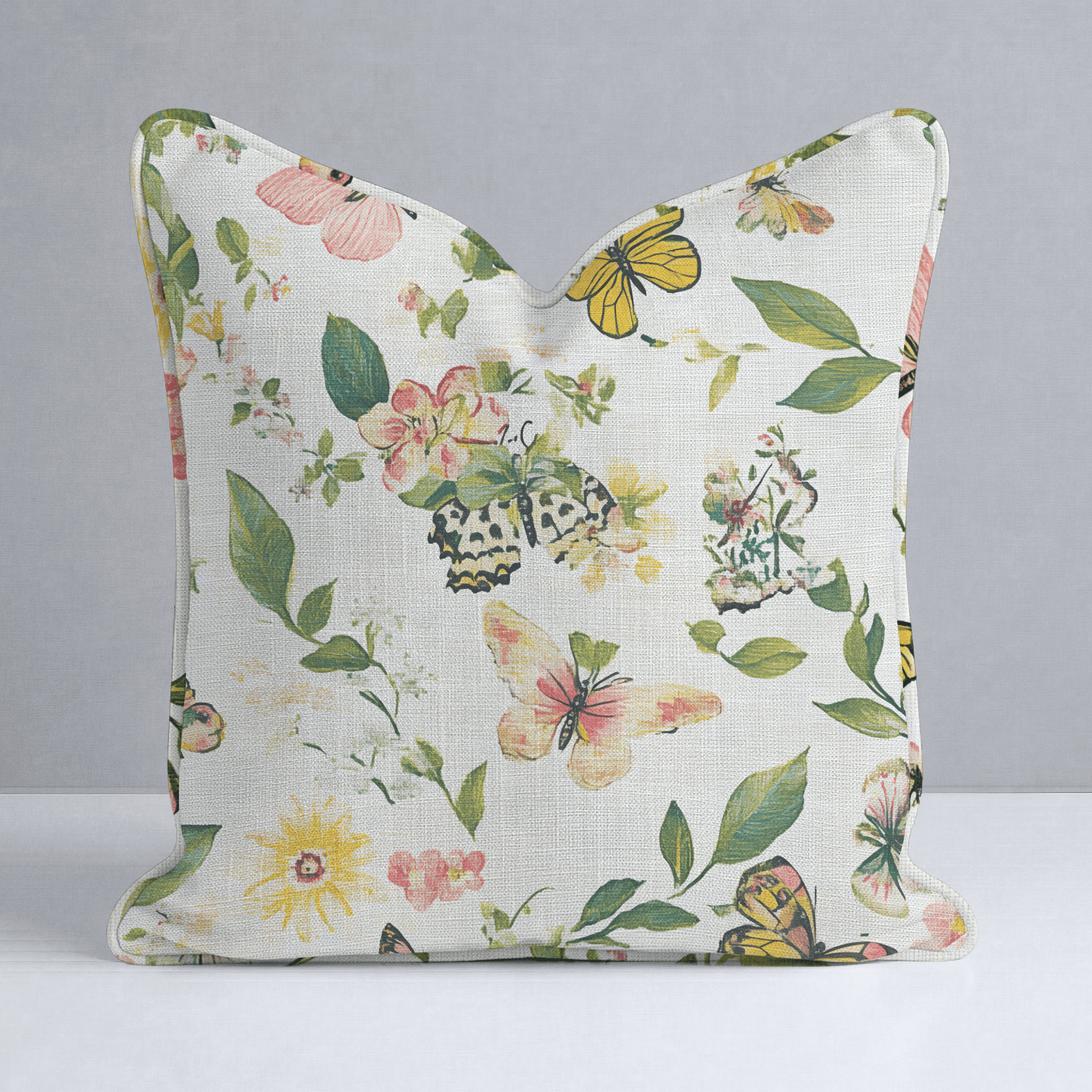 Butterfly Meadow Throw Pillow - Benton Lane Home - Lemon Park
