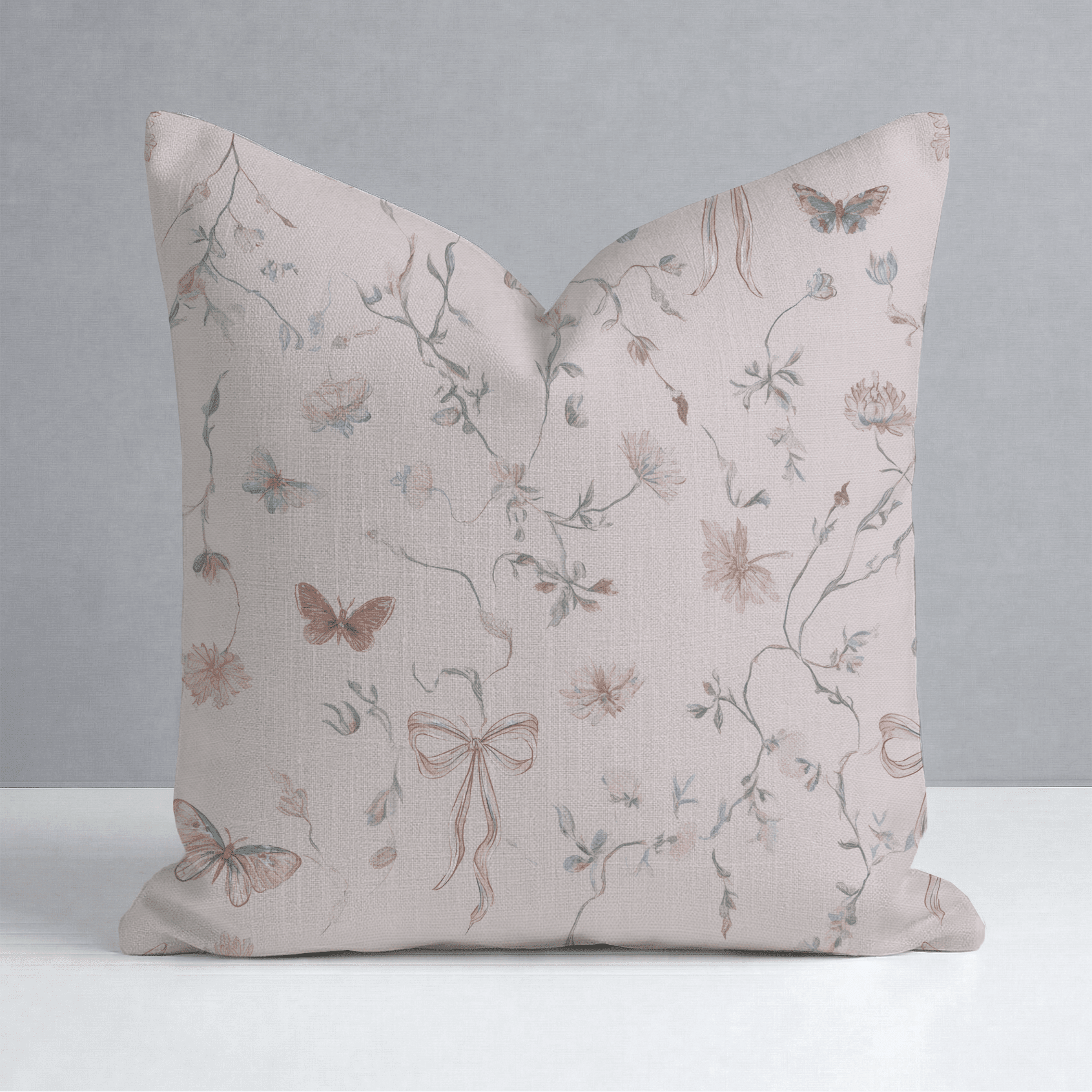 Butterfly Parlour Throw Pillow - Benton Lane Home - Lemon Park