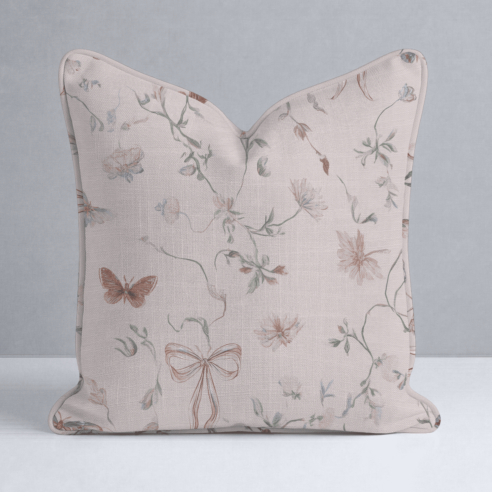 Butterfly Parlour Throw Pillow - Benton Lane Home - Lemon Park