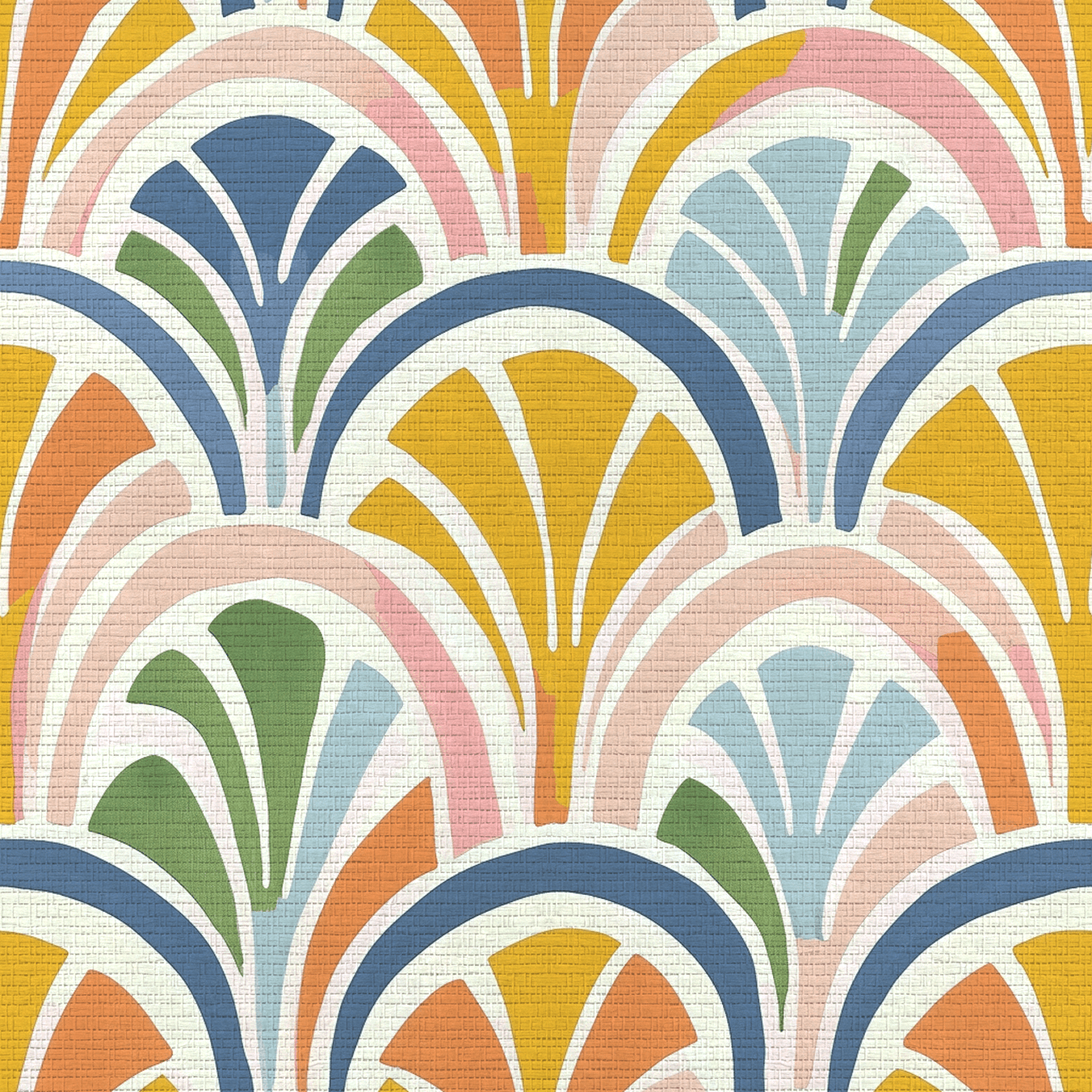 Cabana Club Faux Grasscloth Wallpaper - Painted Paper