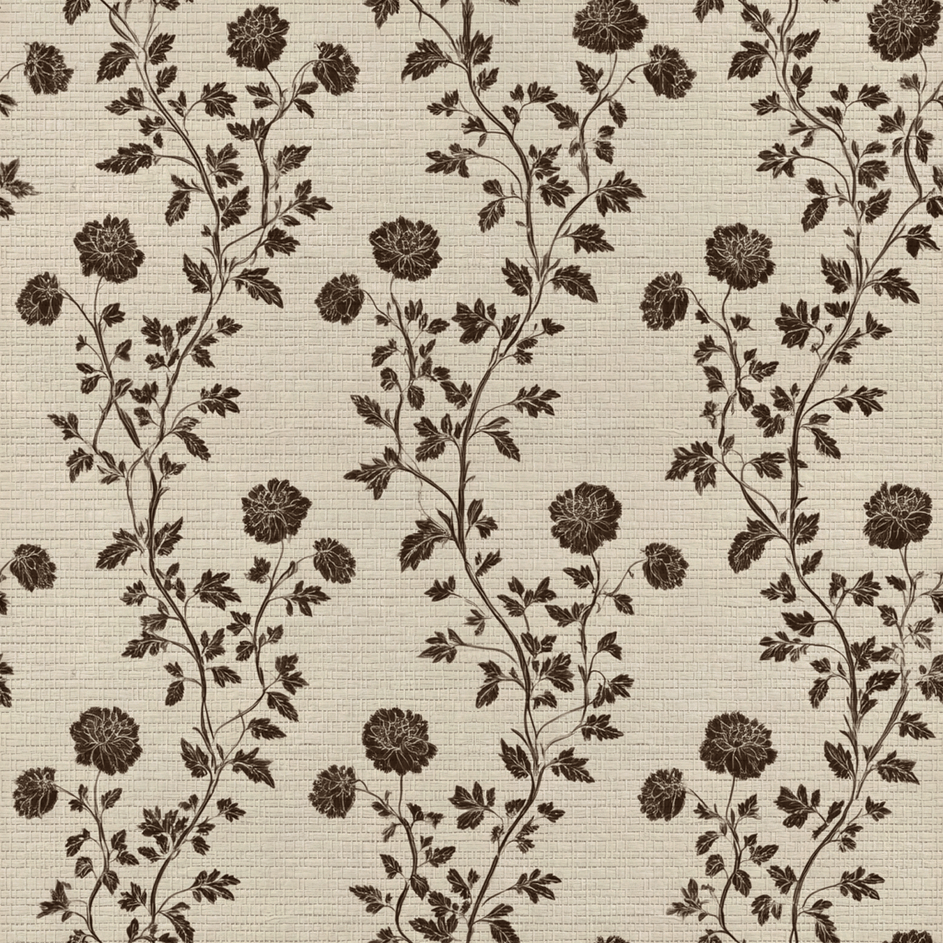 Camden Vine Faux Grasscloth Wallpaper - Painted Paper