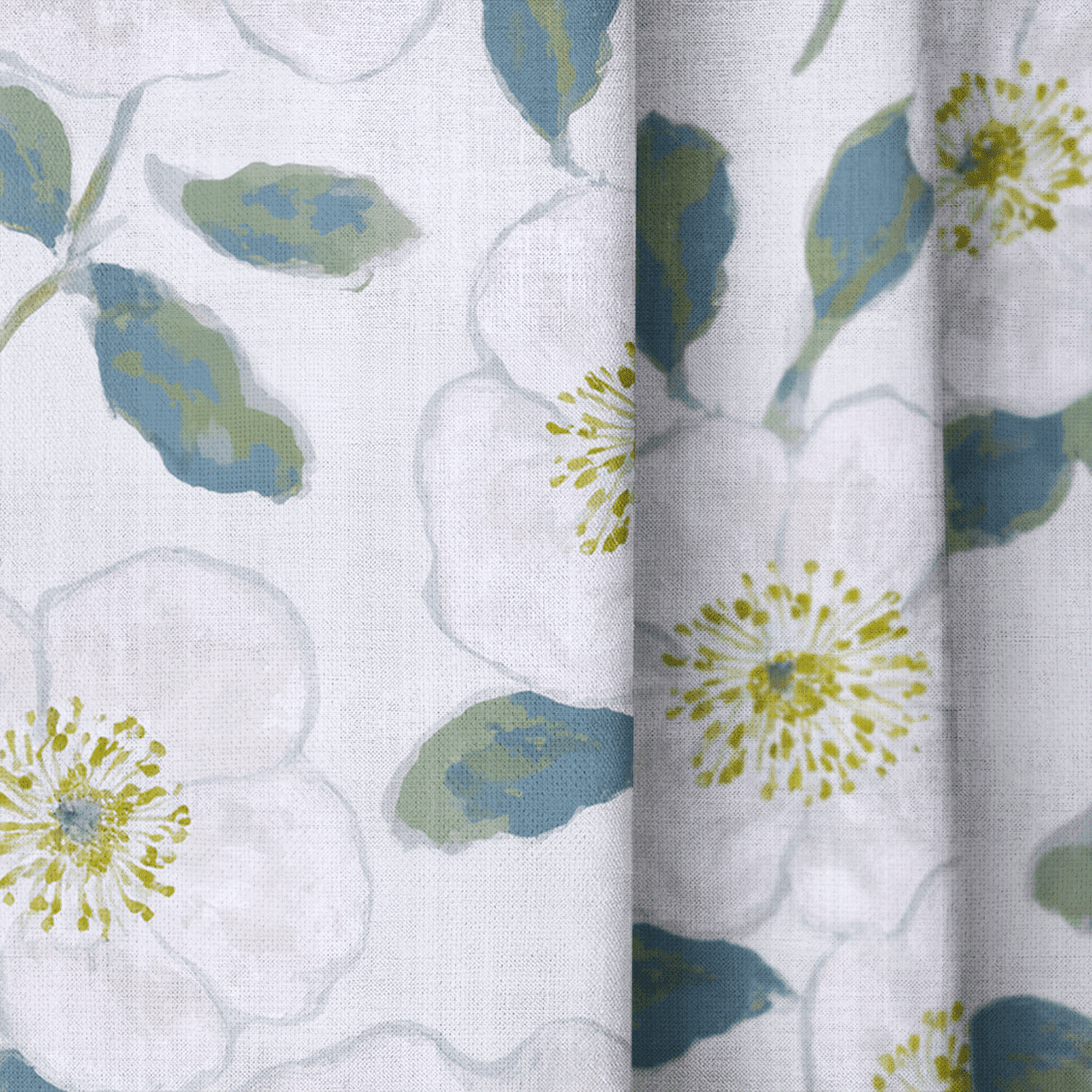 Camellia Coast - Drapery - Benton Lane Home - Lemon Park