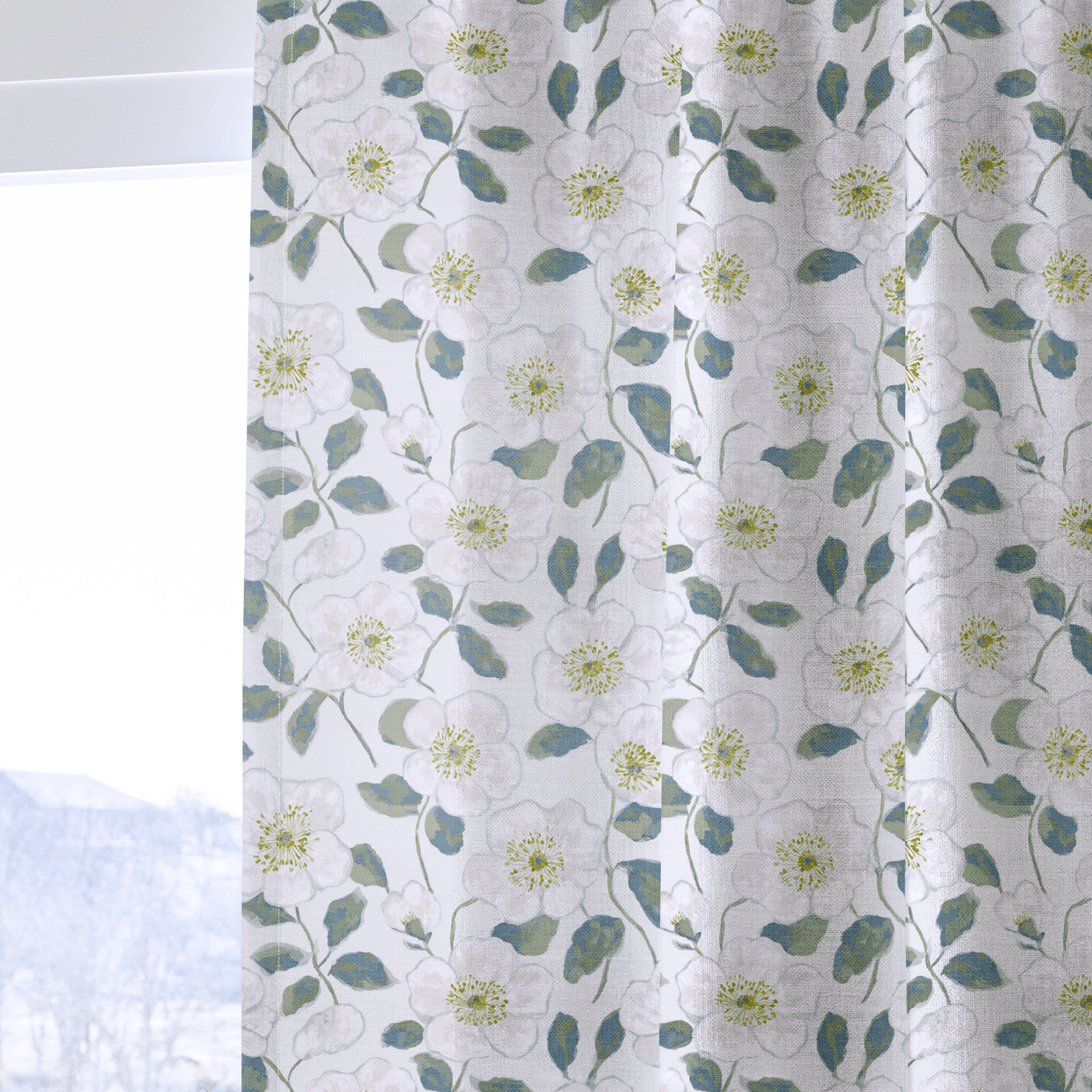 Camellia Coast - Drapery - Benton Lane Home - Lemon Park