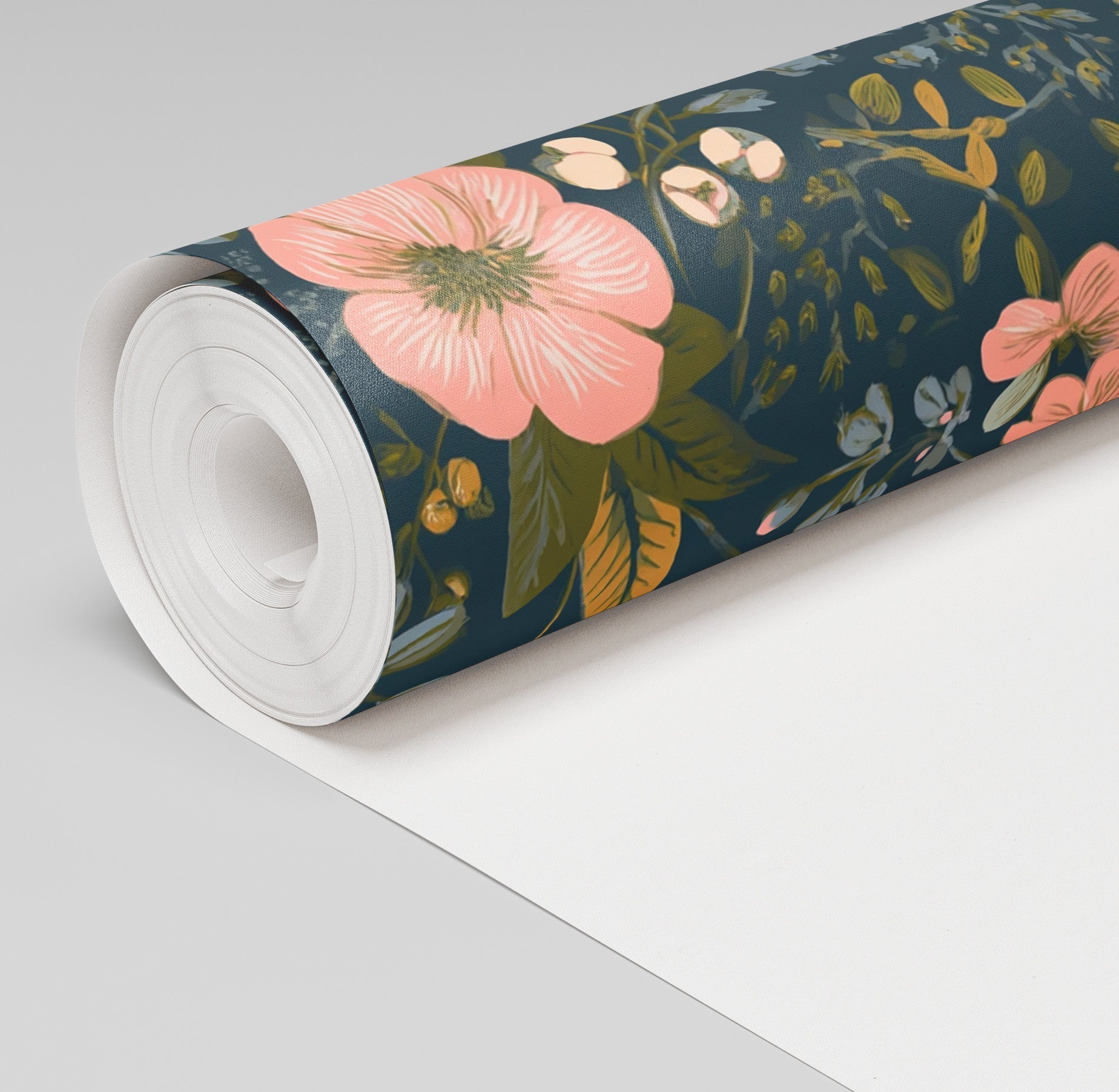 Camellia Moon Wallpaper - Benton Lane Home - Painted Paper