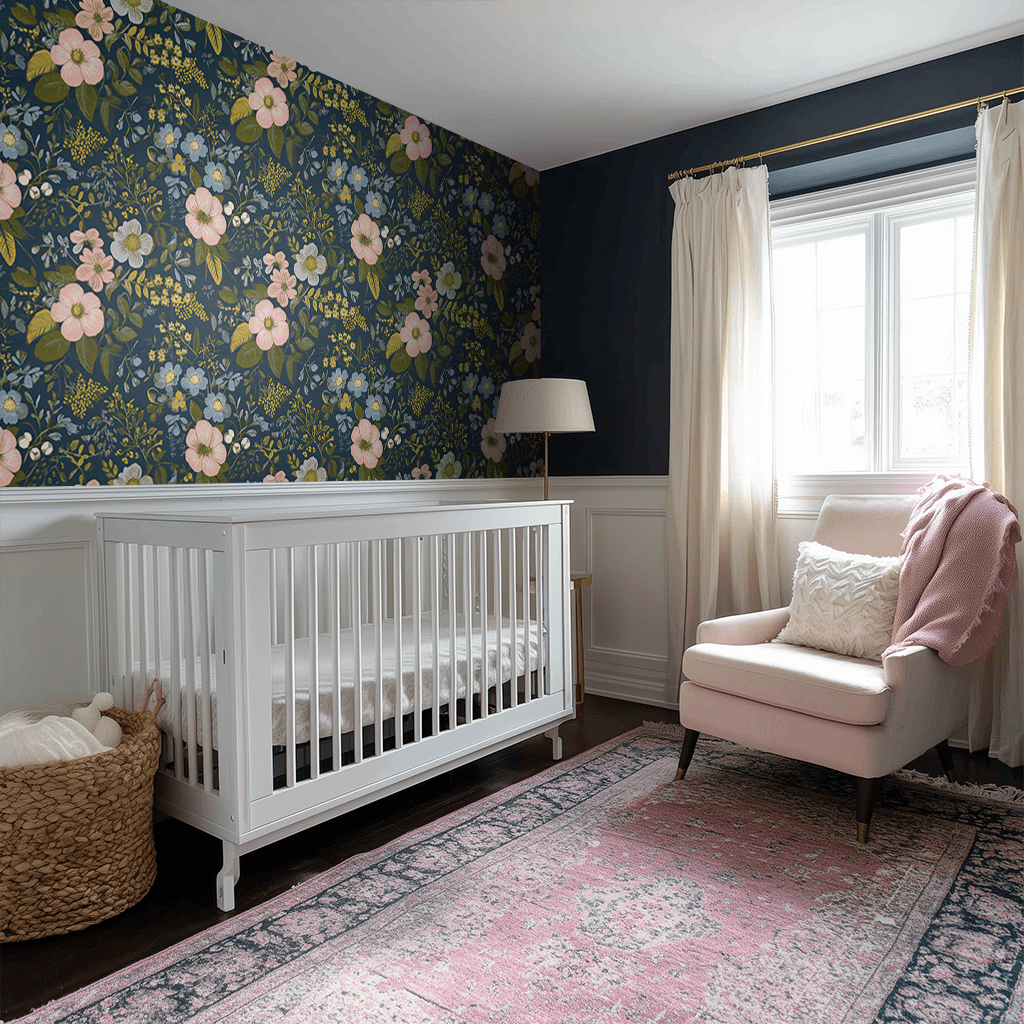 Camellia Moon Wallpaper - Benton Lane Home - Painted Paper