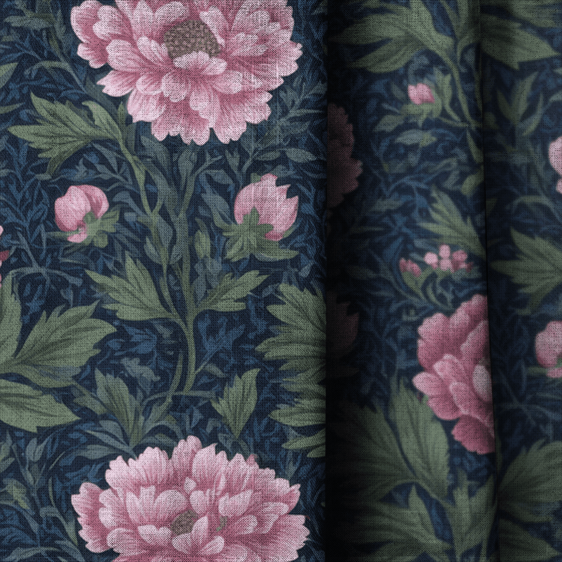 Camellia Vail - Drapery - Benton Lane Home - Lemon Park