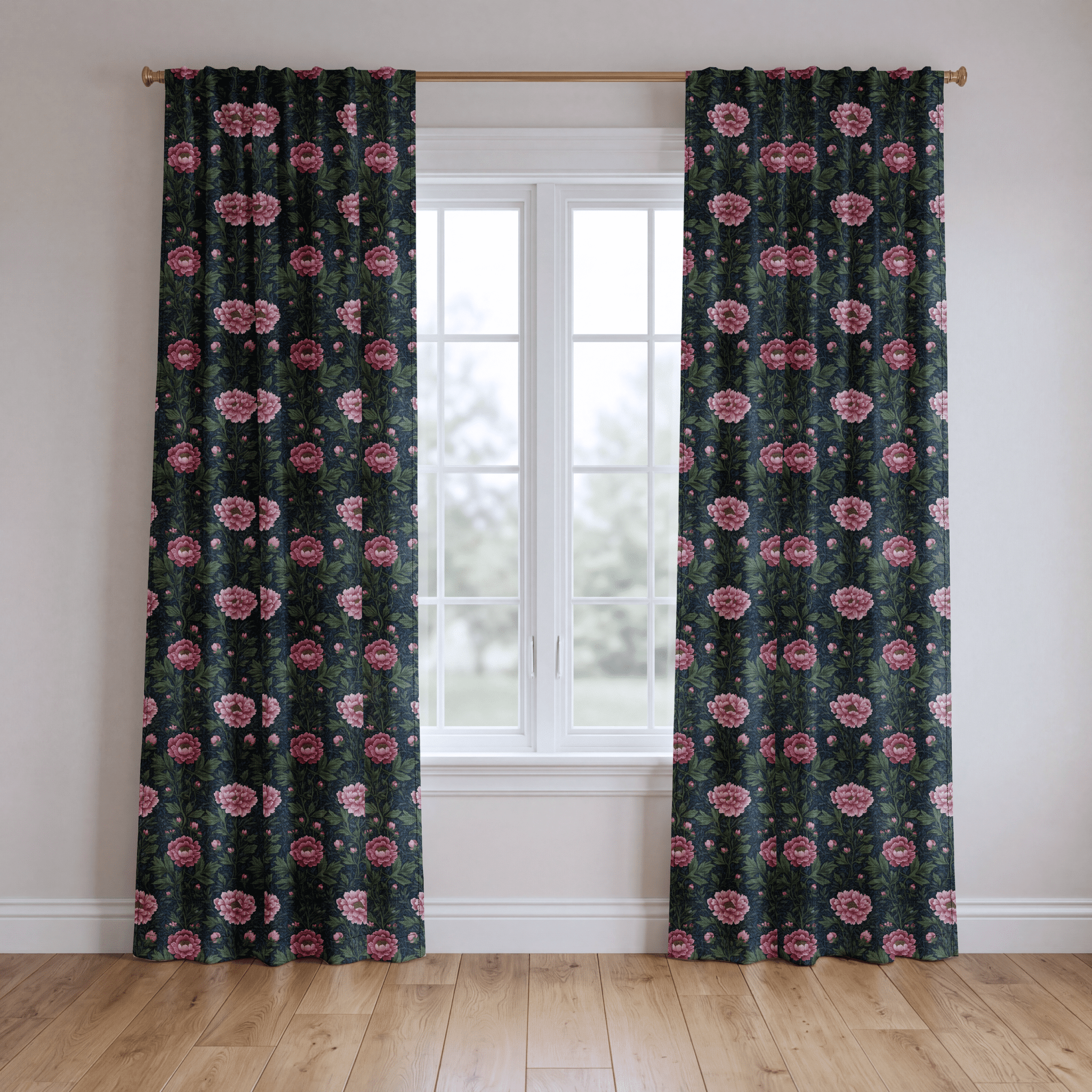 Camellia Vail - Drapery - Benton Lane Home - Lemon Park
