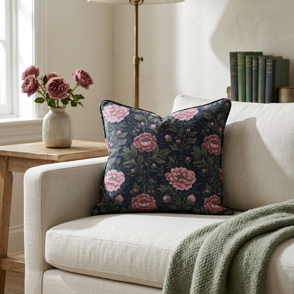Camellia Vail Throw Pillow - Lemon Park