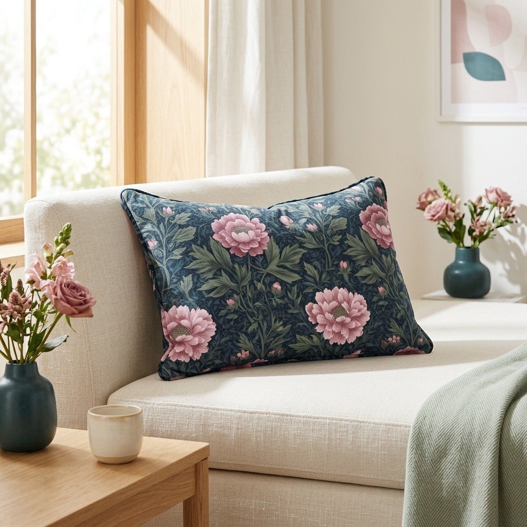 Camellia Vail Throw Pillow - Benton Lane Home - Lemon Park