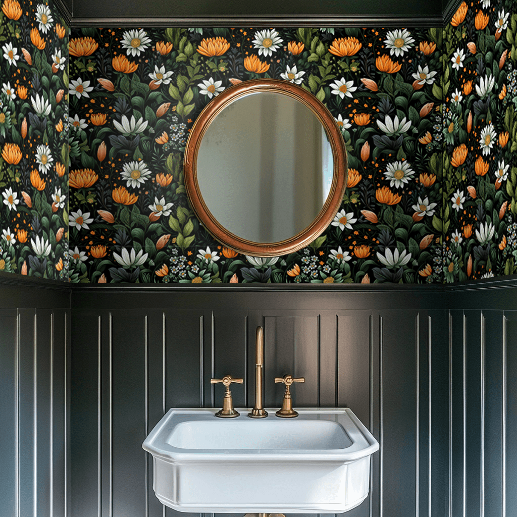 Cami Floral Wallpaper - Benton Lane Home - Painted Paper