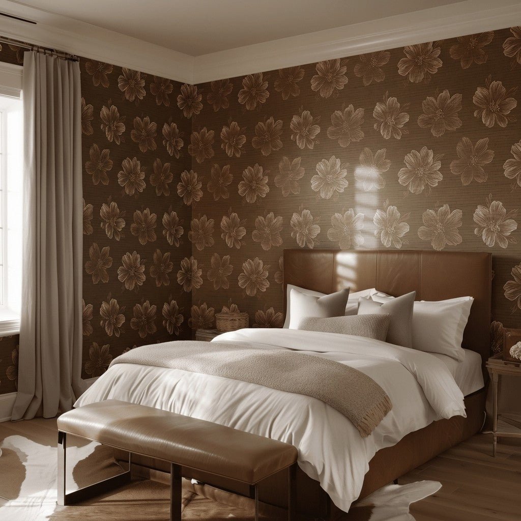 Cammie Faux Grasscloth Wallpaper - Painted Paper