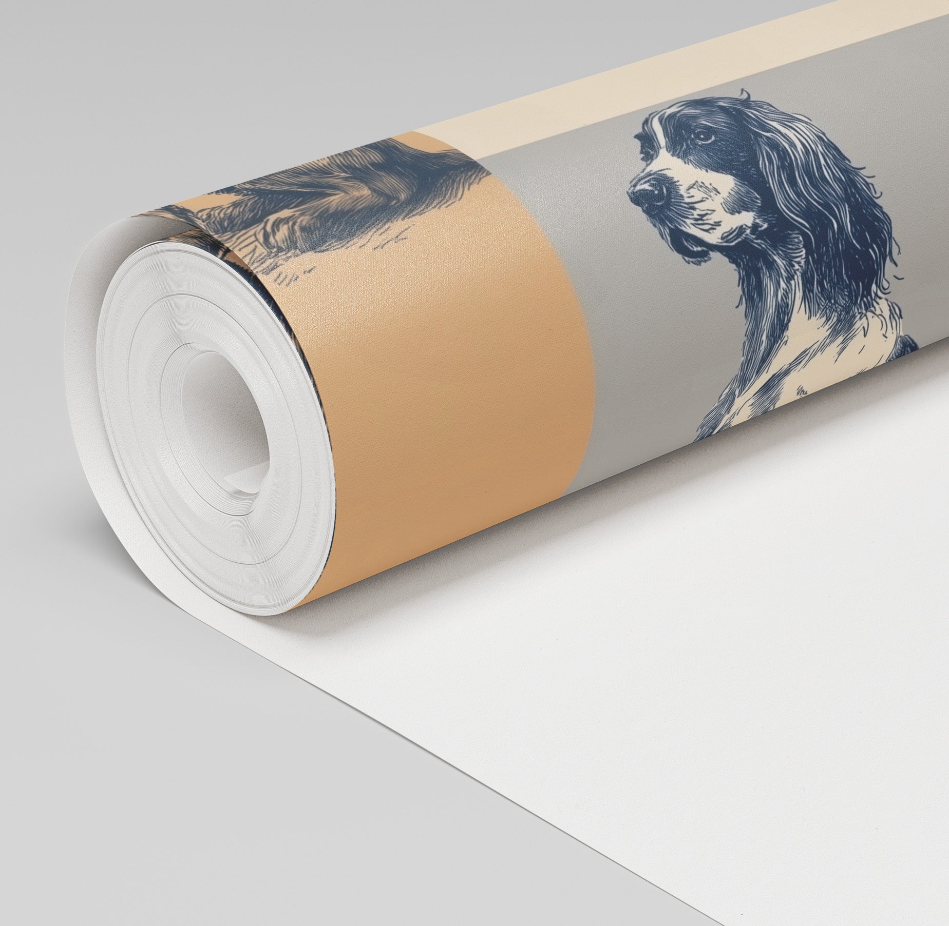 Canine Check Wallpaper - Benton Lane Home - Painted Paper