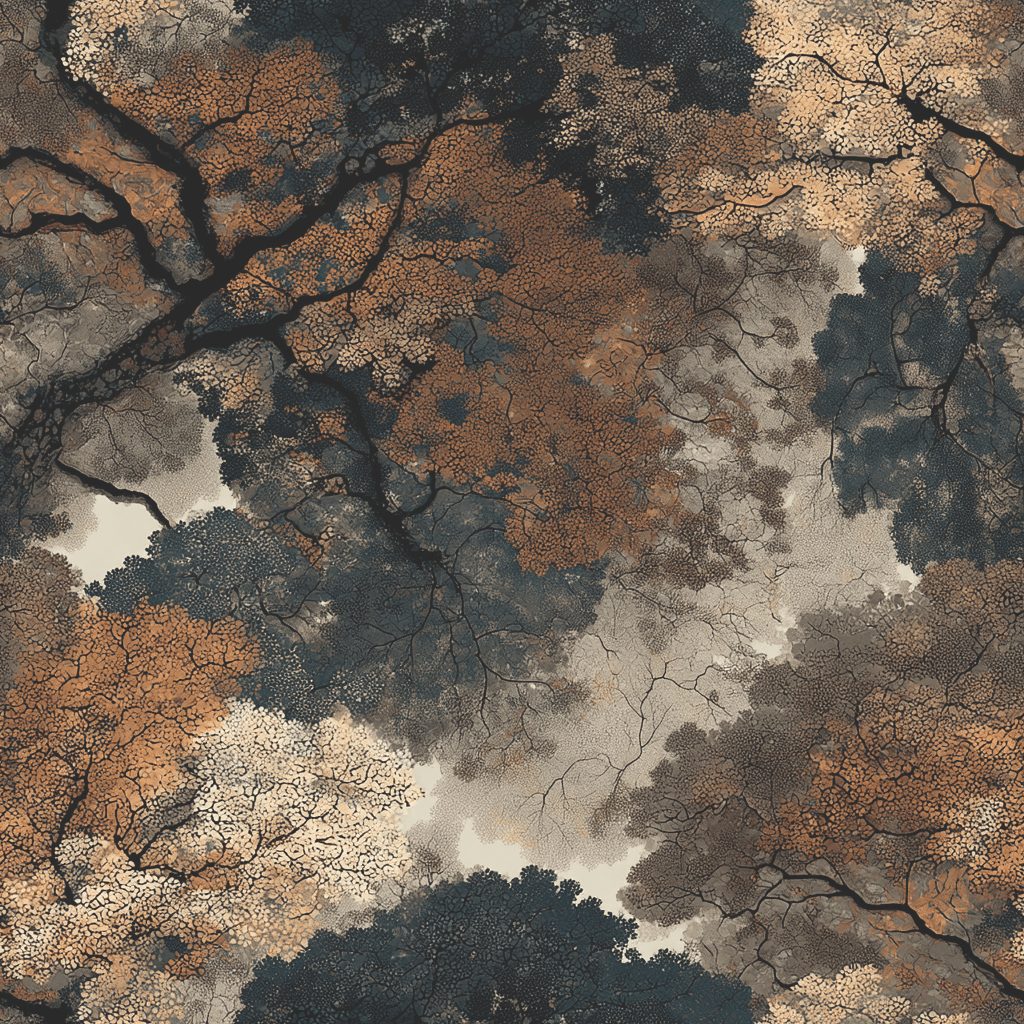 Canopy View Pattern Wallpaper - Benton Lane Home - Painted Paper