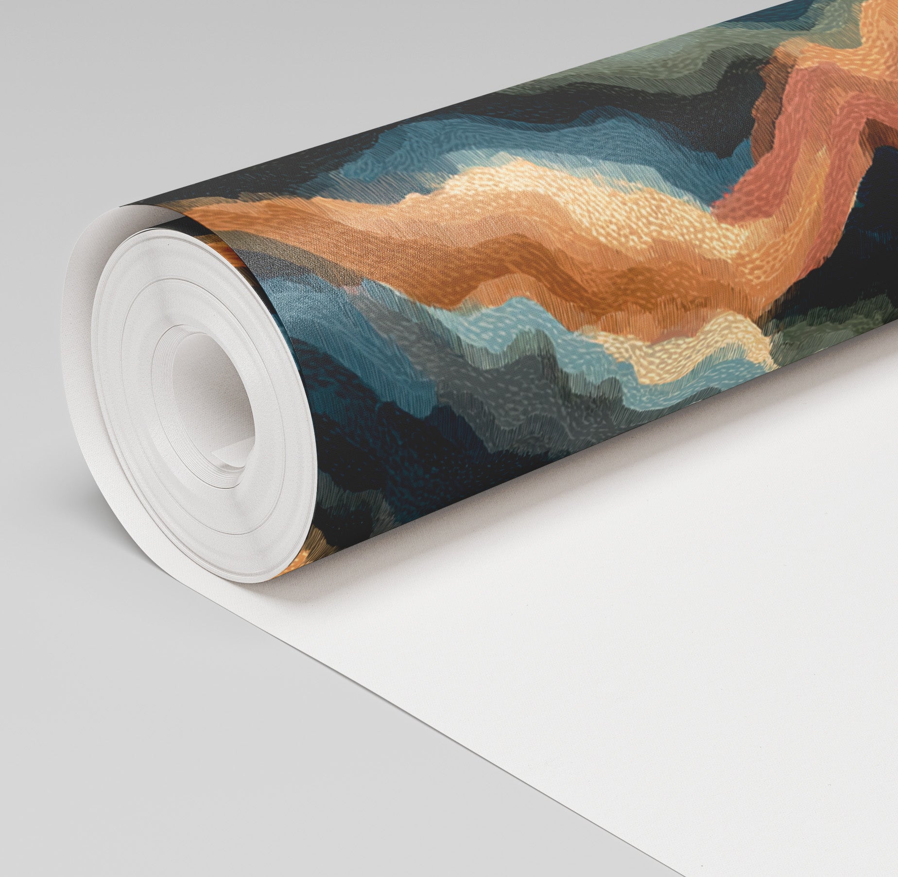 Canyon Waves Wallpaper - Benton Lane Home - Painted Paper