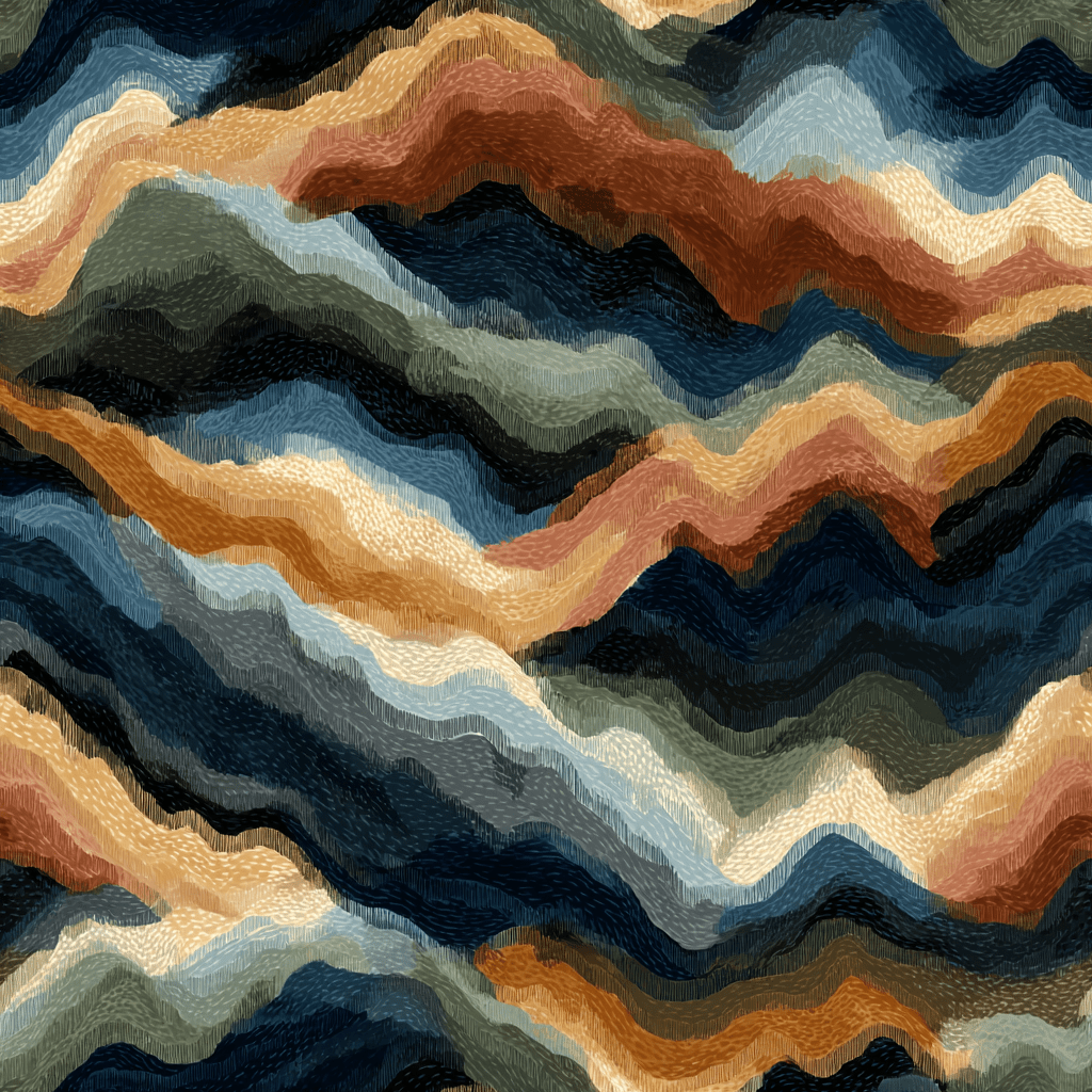 Canyon Waves Wallpaper - Benton Lane Home - Painted Paper
